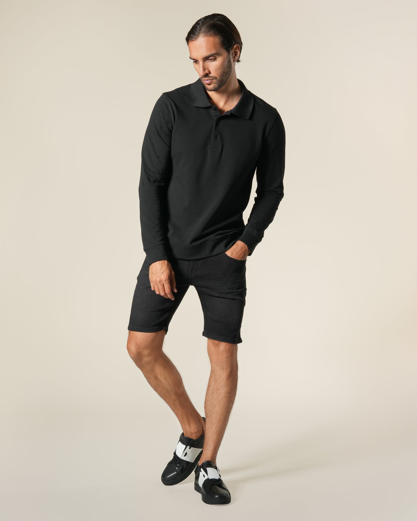 Casual Long Sleeve Polo Shirt
