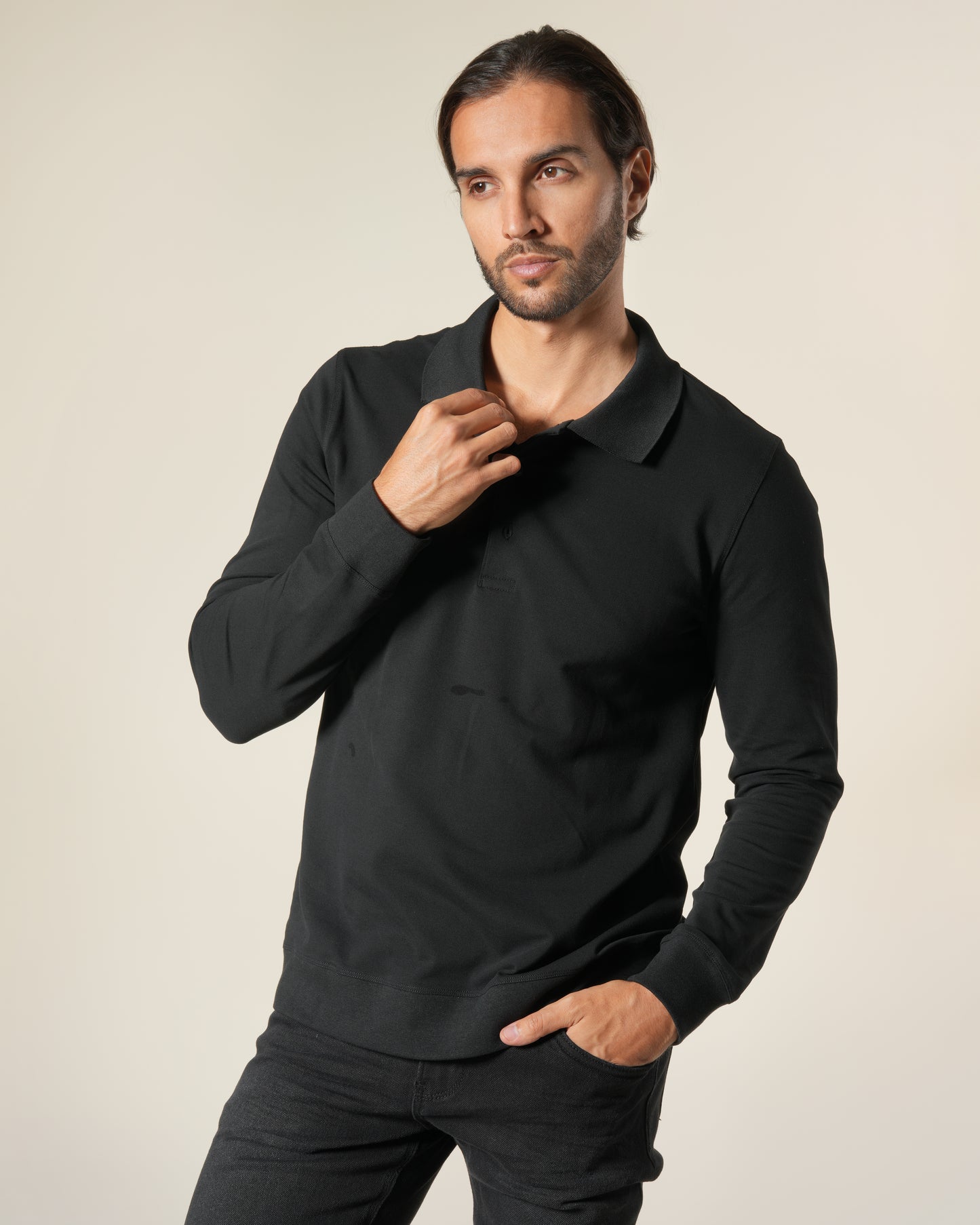 Casual Long Sleeve Polo Shirt
