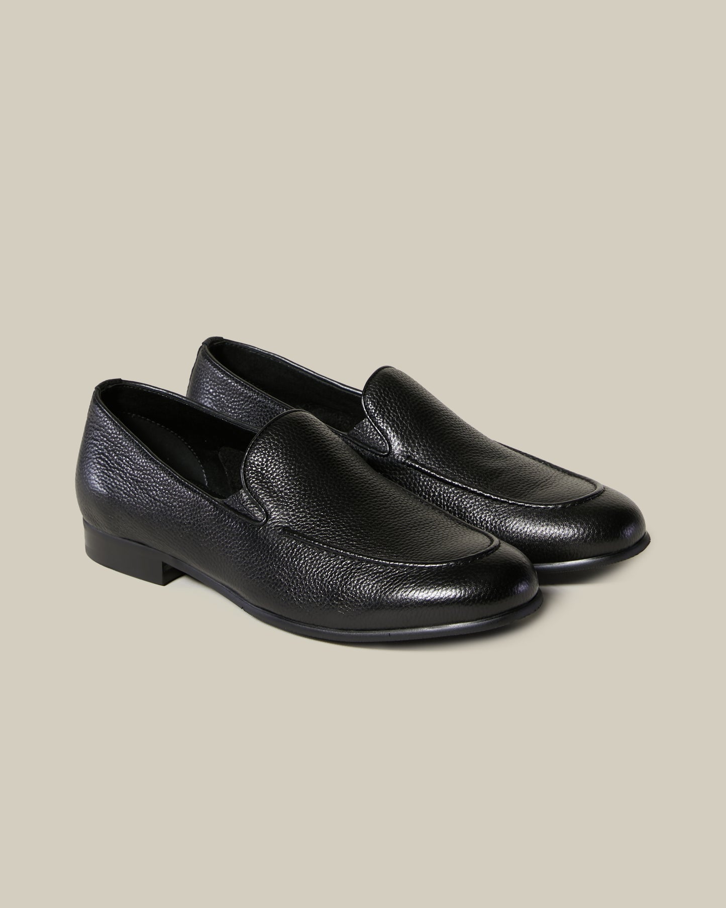 Pebbled Finish Loafers