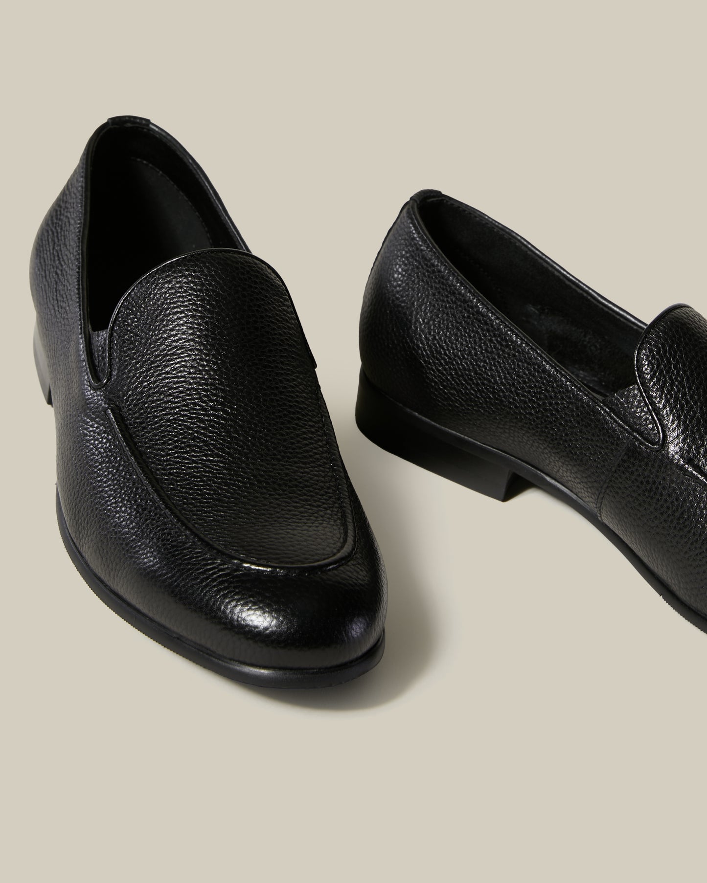 Pebbled Finish Loafers