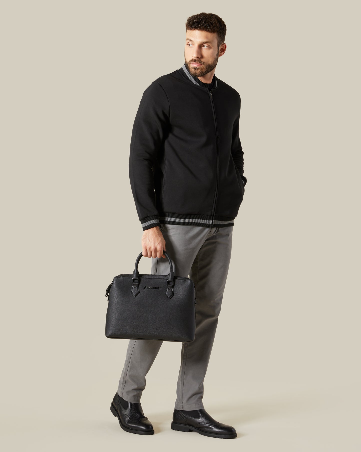 Monochrome Zip Jacket
