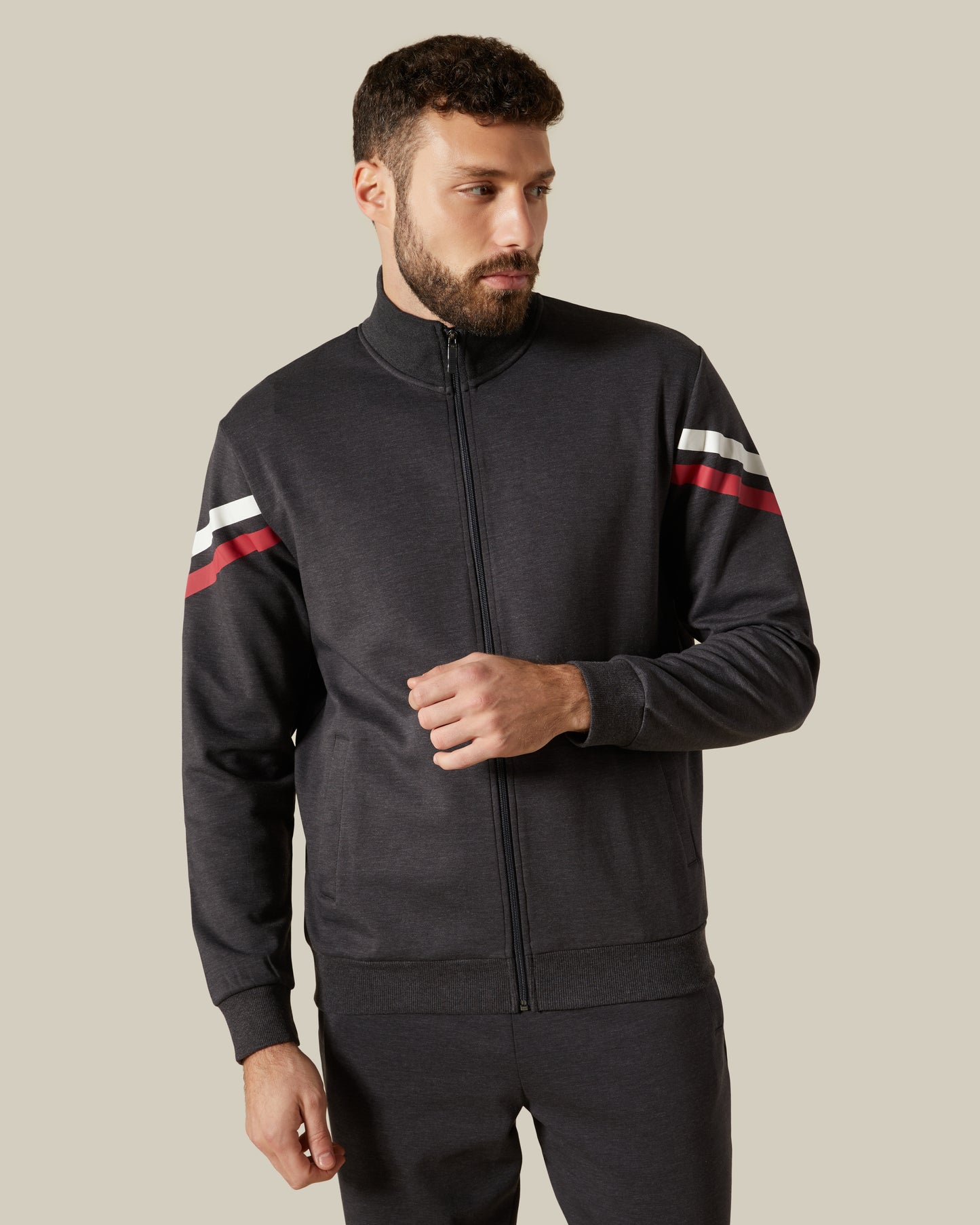 Two-Striped Track Jacket