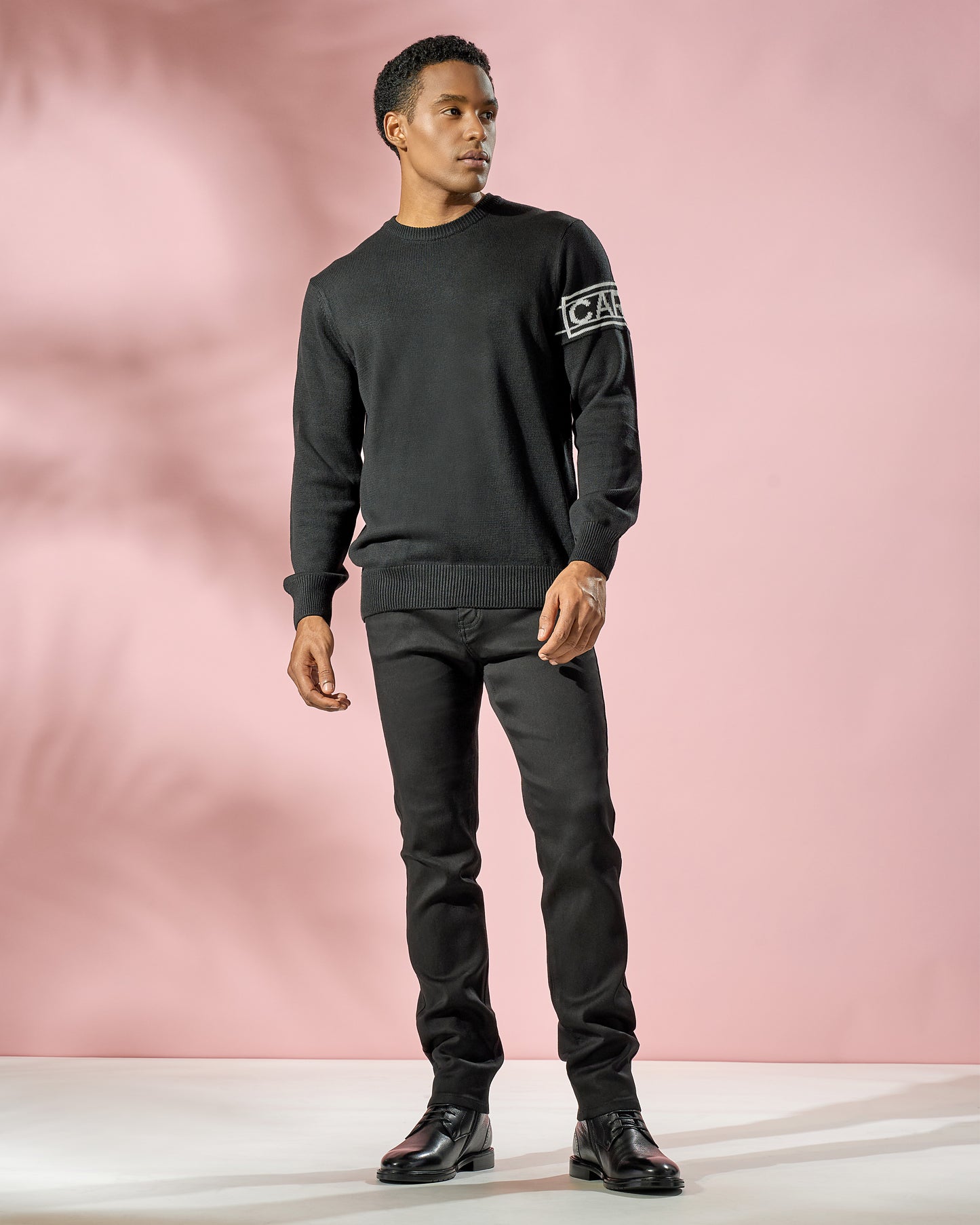 Printed Sleeve Pullover