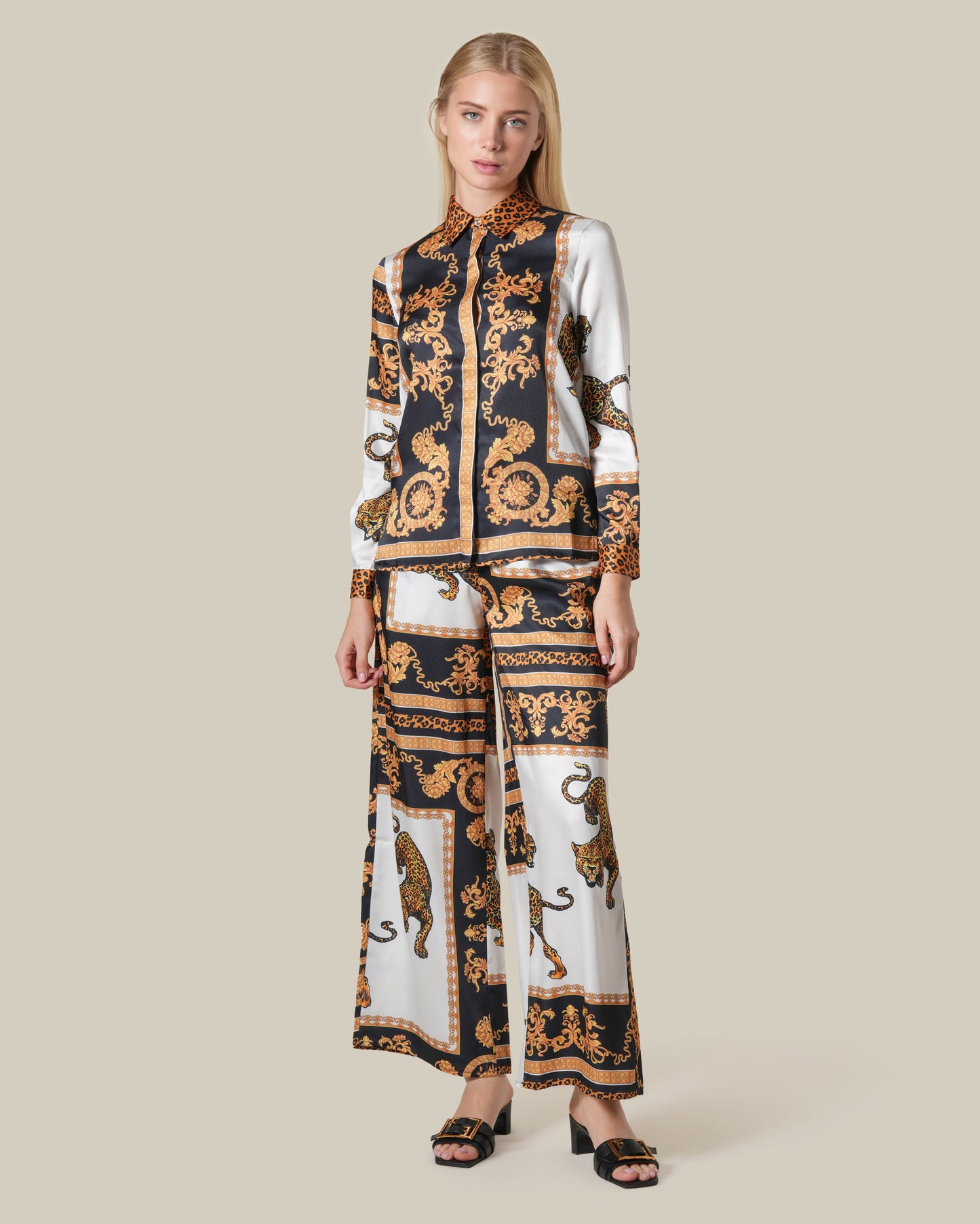 Leopard Baroque Printed Shirt