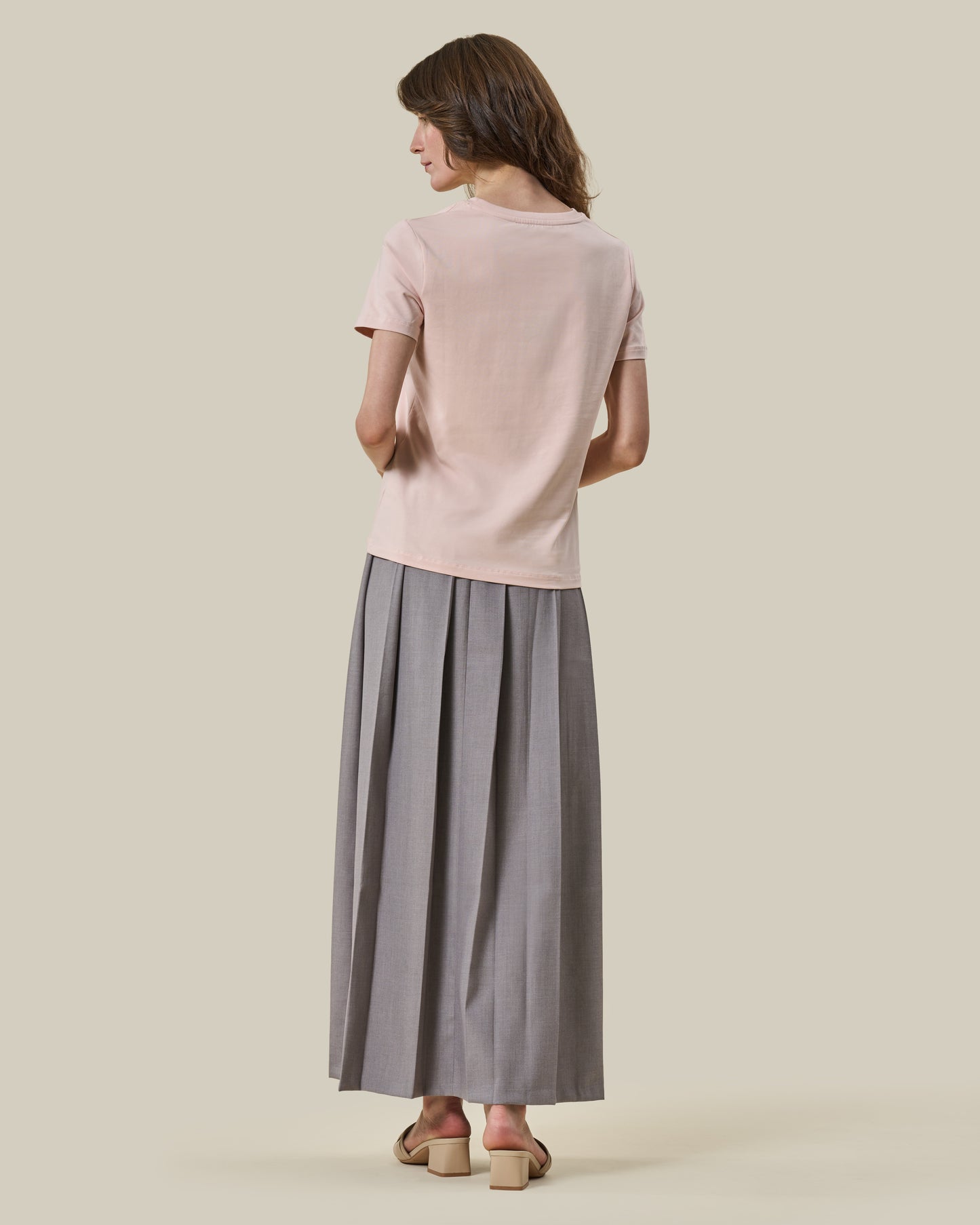 Light Pink Embroidered Logo T-Shirt