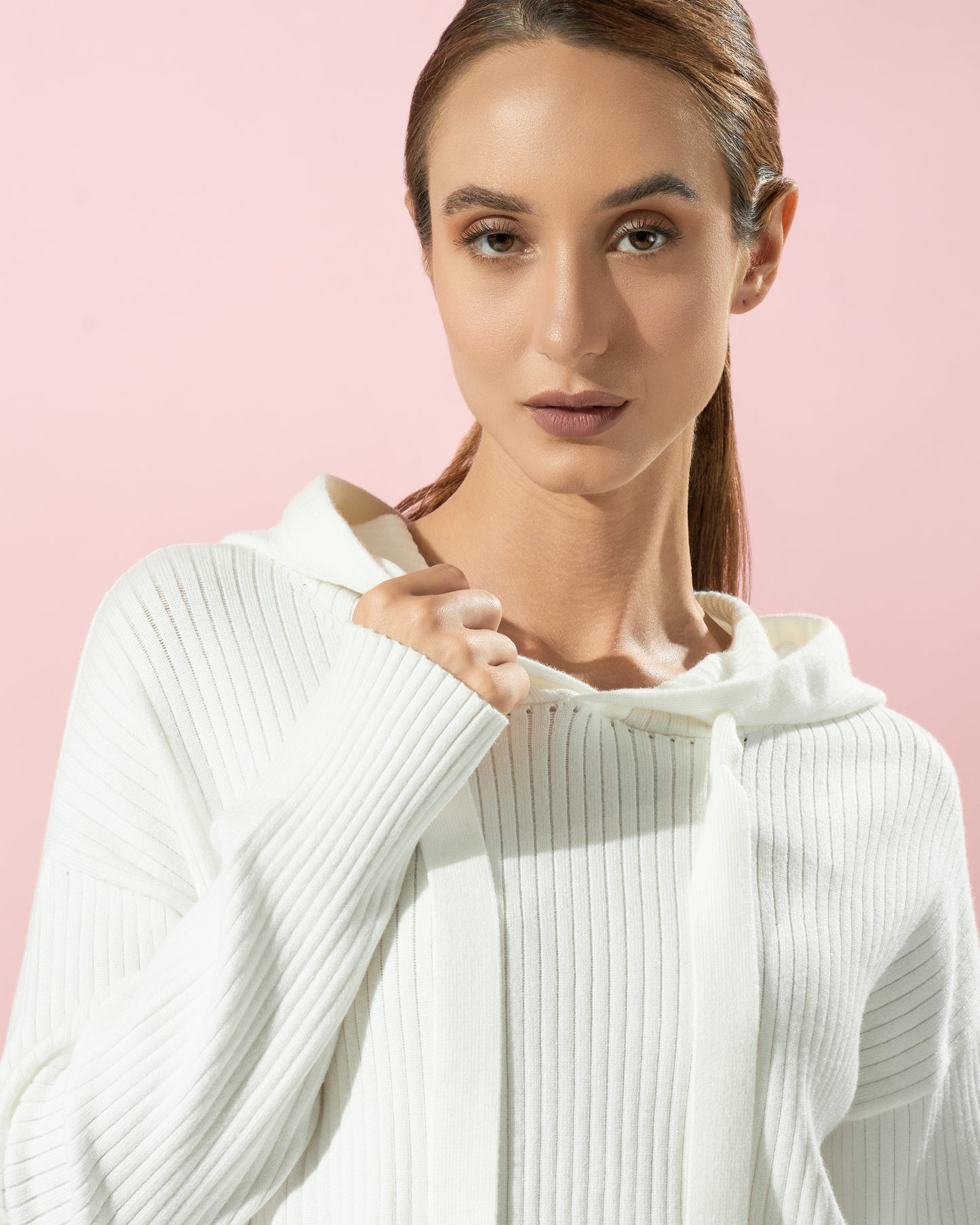 Relaxed Ribbed Knit Tracksuit Set