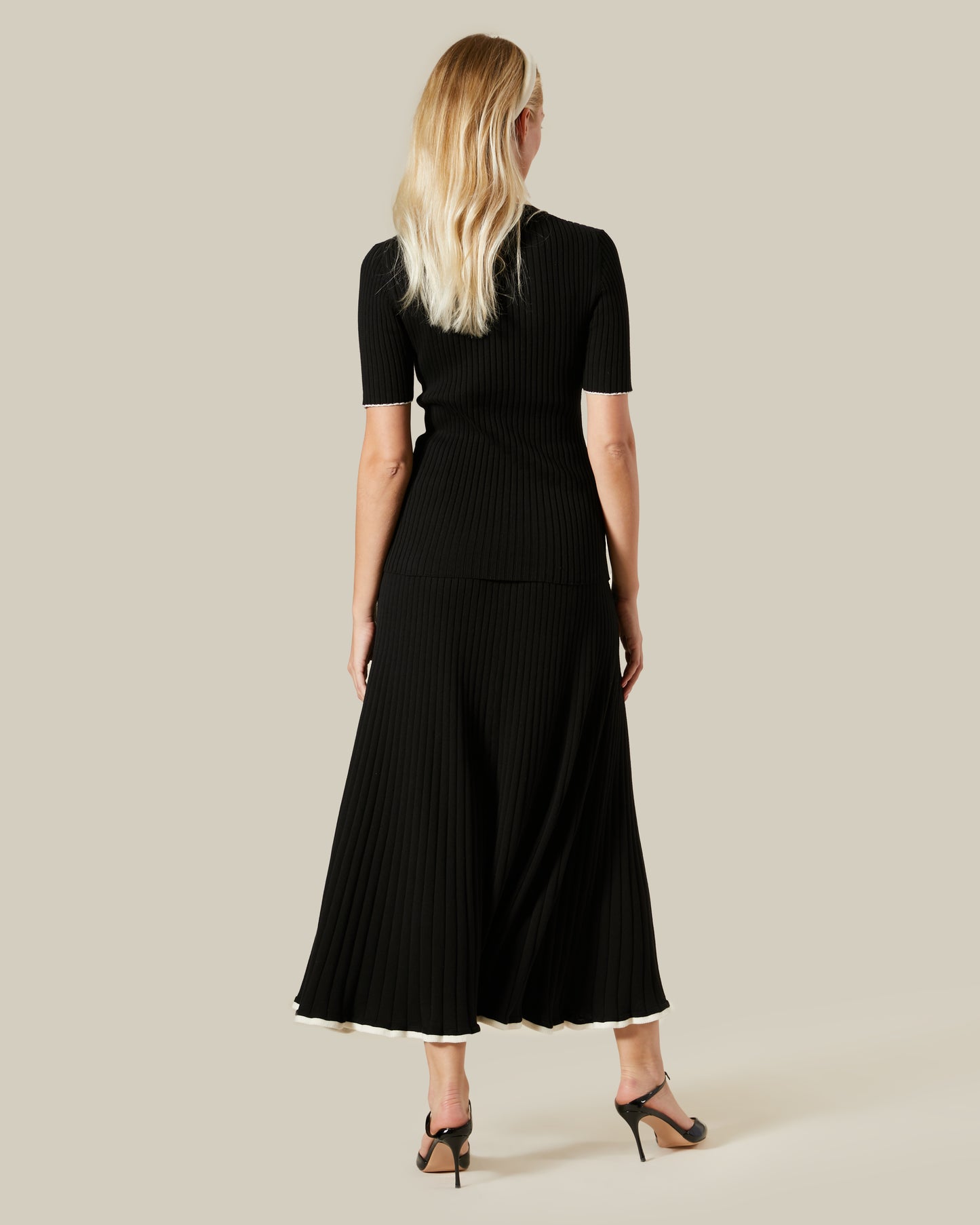 Contrast Tipping Knitted Top
