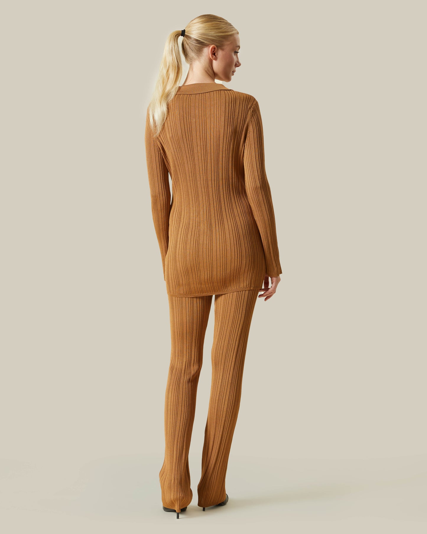 Collared Knitted Top