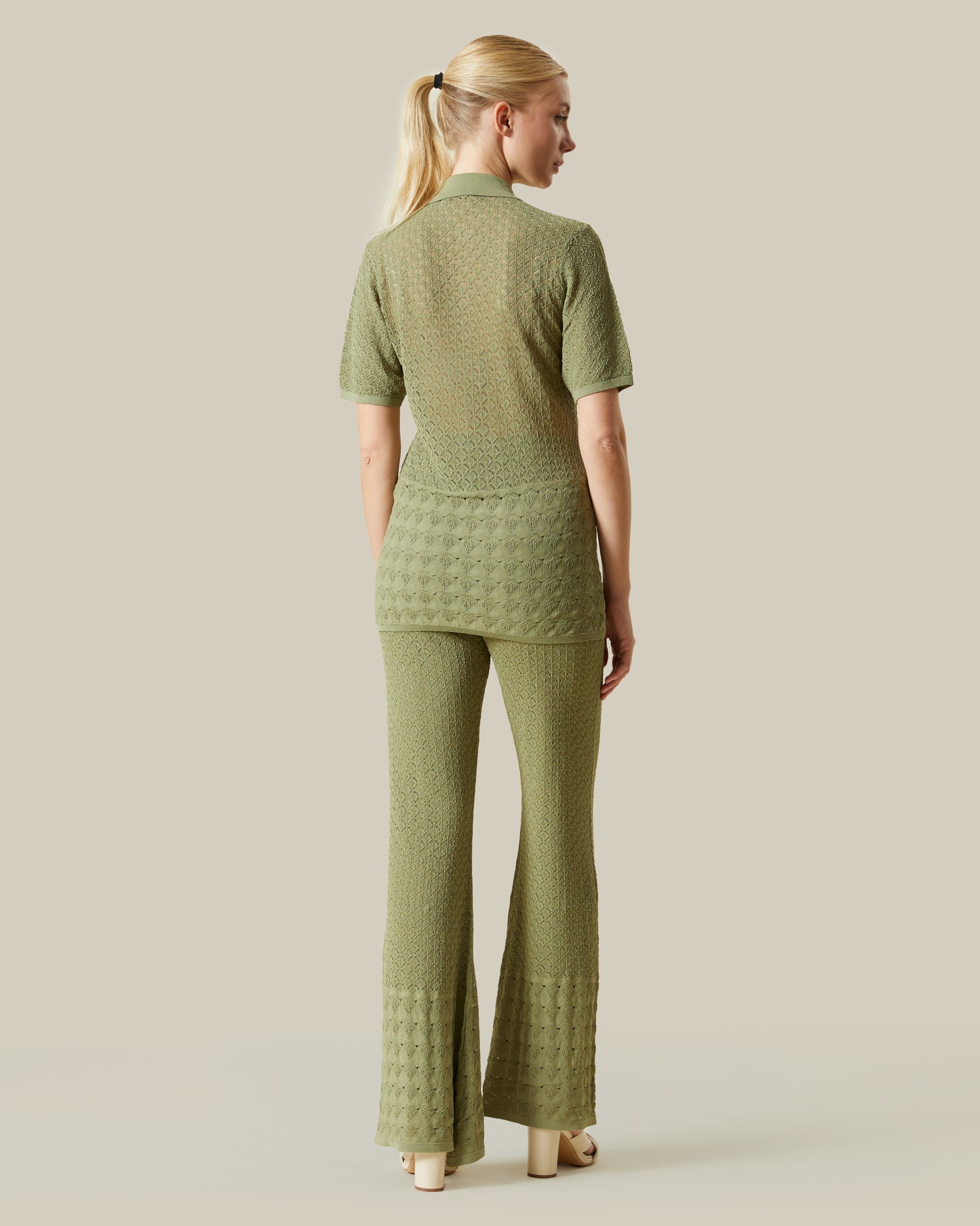 Knitted Broderie Anglaise Top