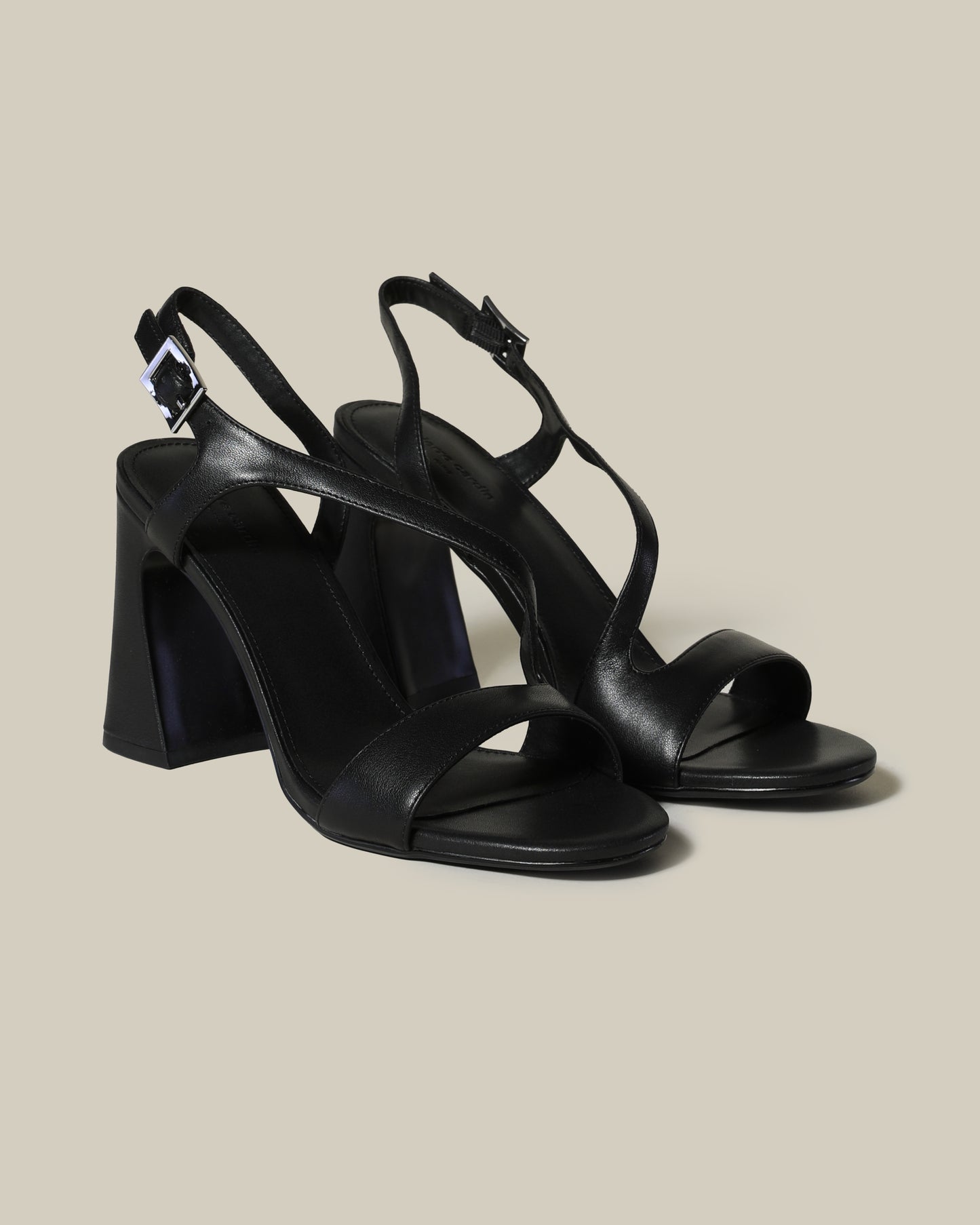 Slim Strap Block Heels