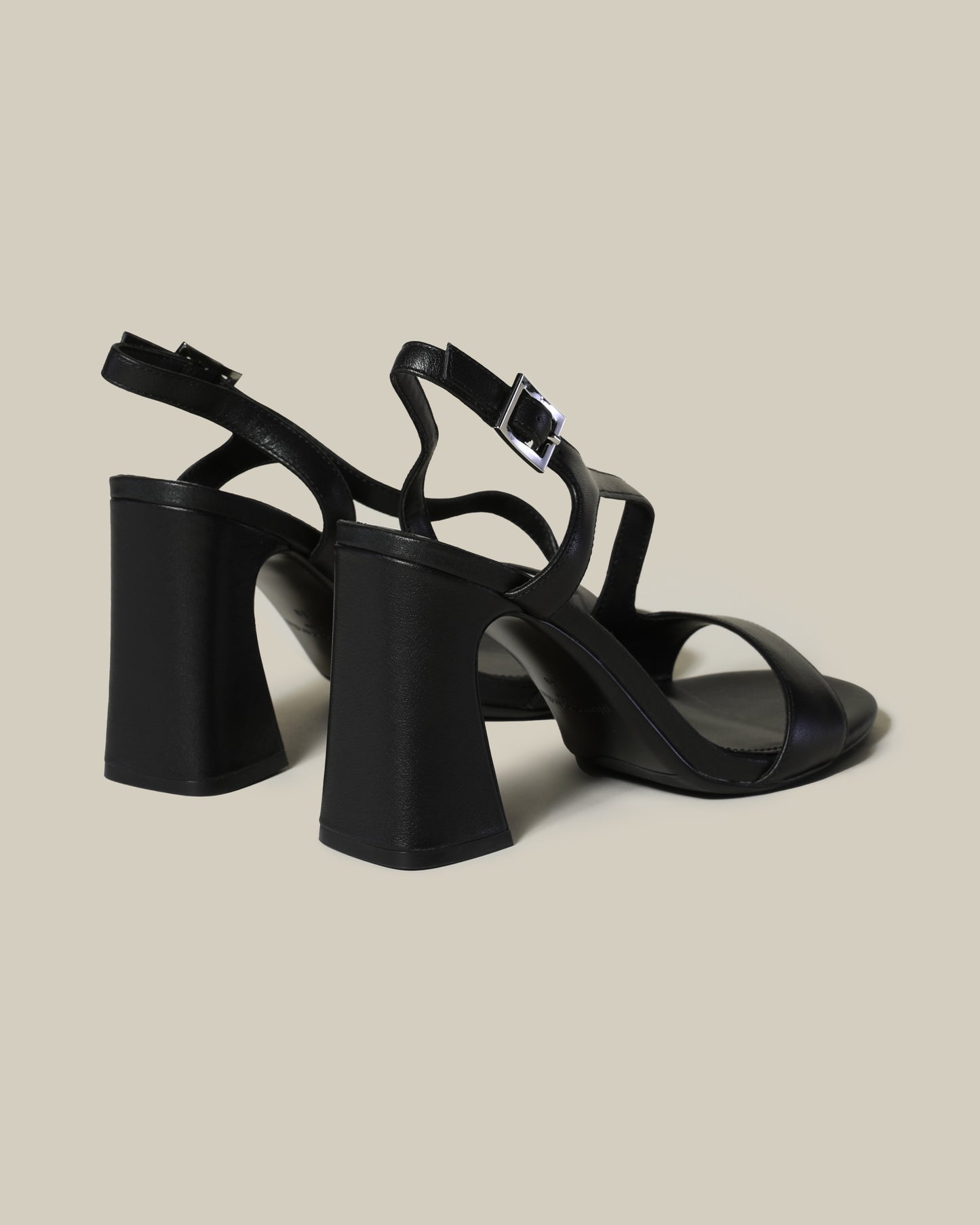 Slim Strap Block Heels