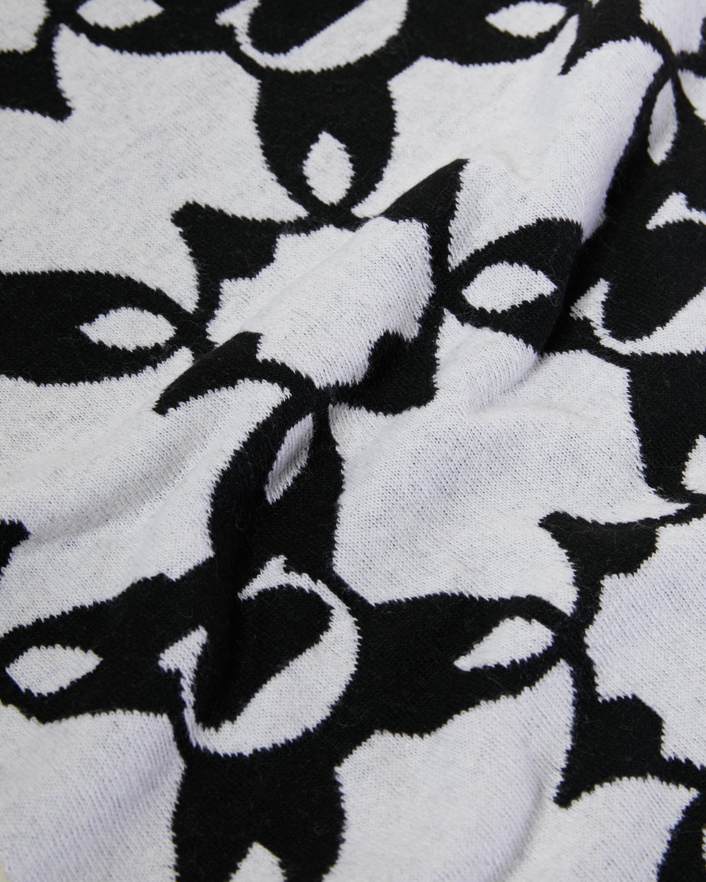 Monochrome Knitted Scarf