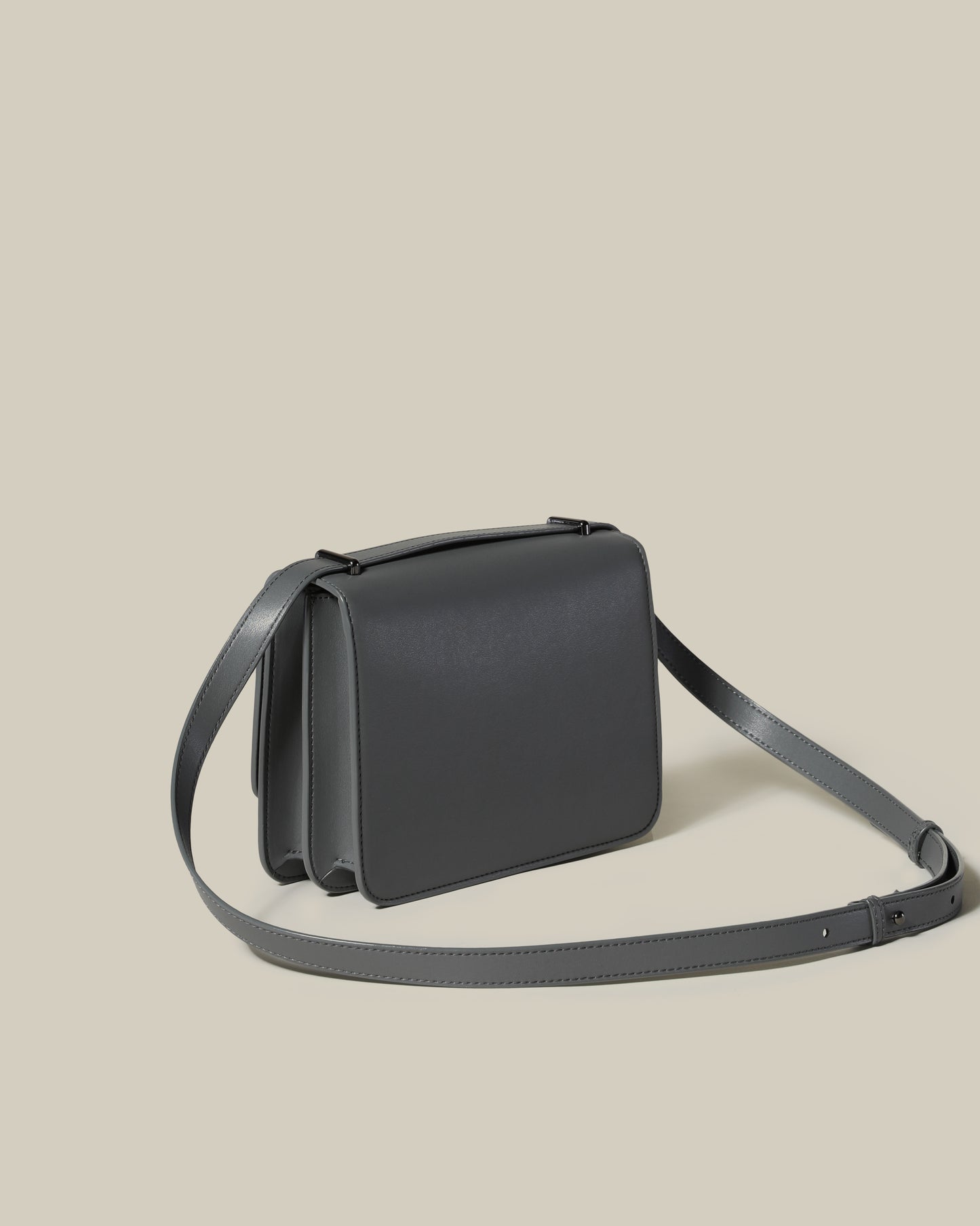 Metal Monogram Embellished Crossbody Bag