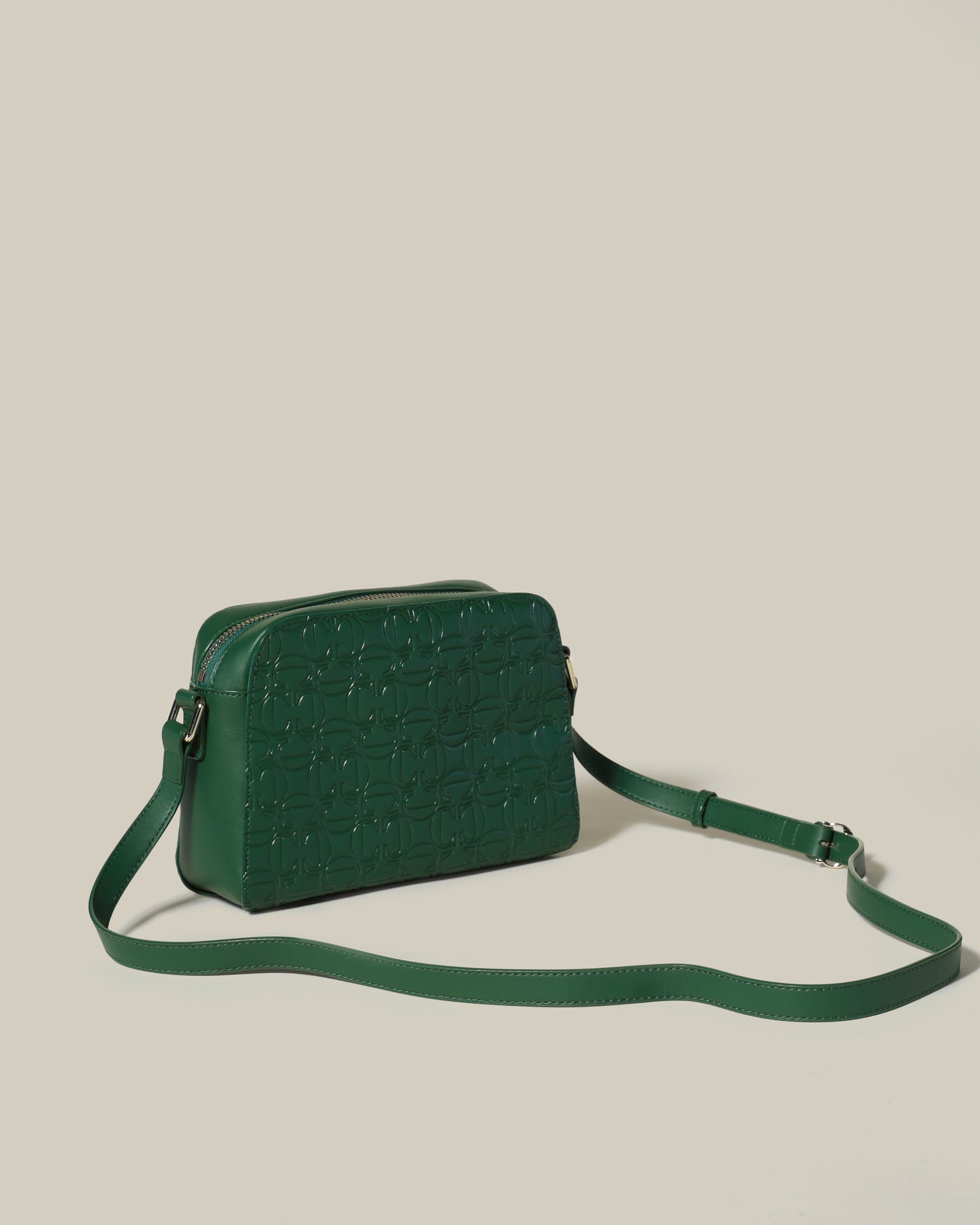 All-Over Embossed Crossbody Bag