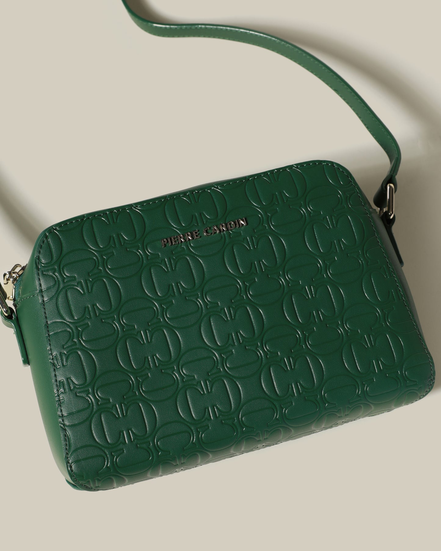 All-Over Embossed Crossbody Bag