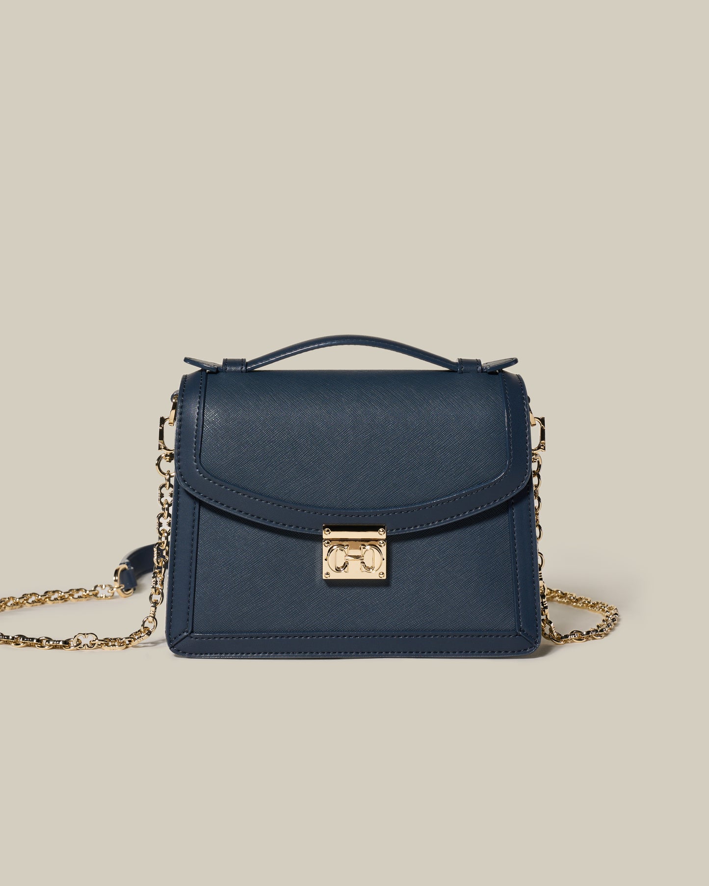 Saffiano Charm Shoulder Bag
