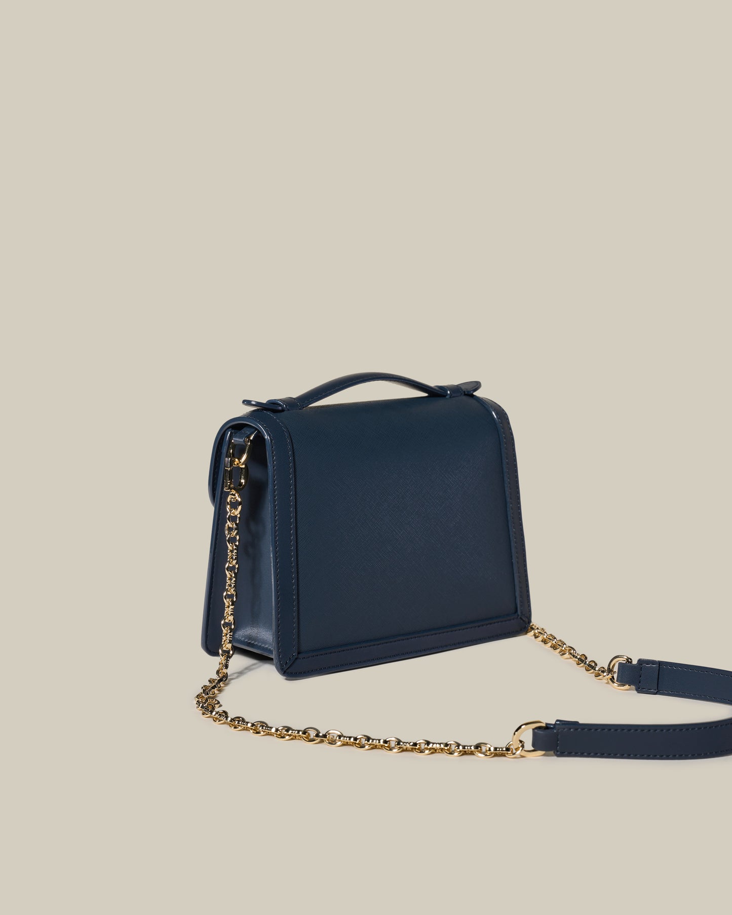 Saffiano Charm Shoulder Bag