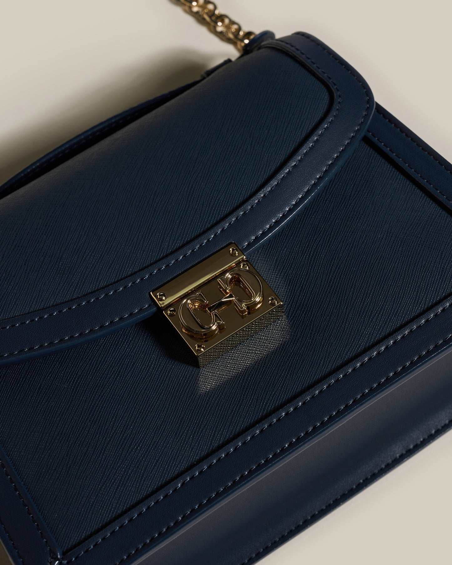 Saffiano Charm Shoulder Bag