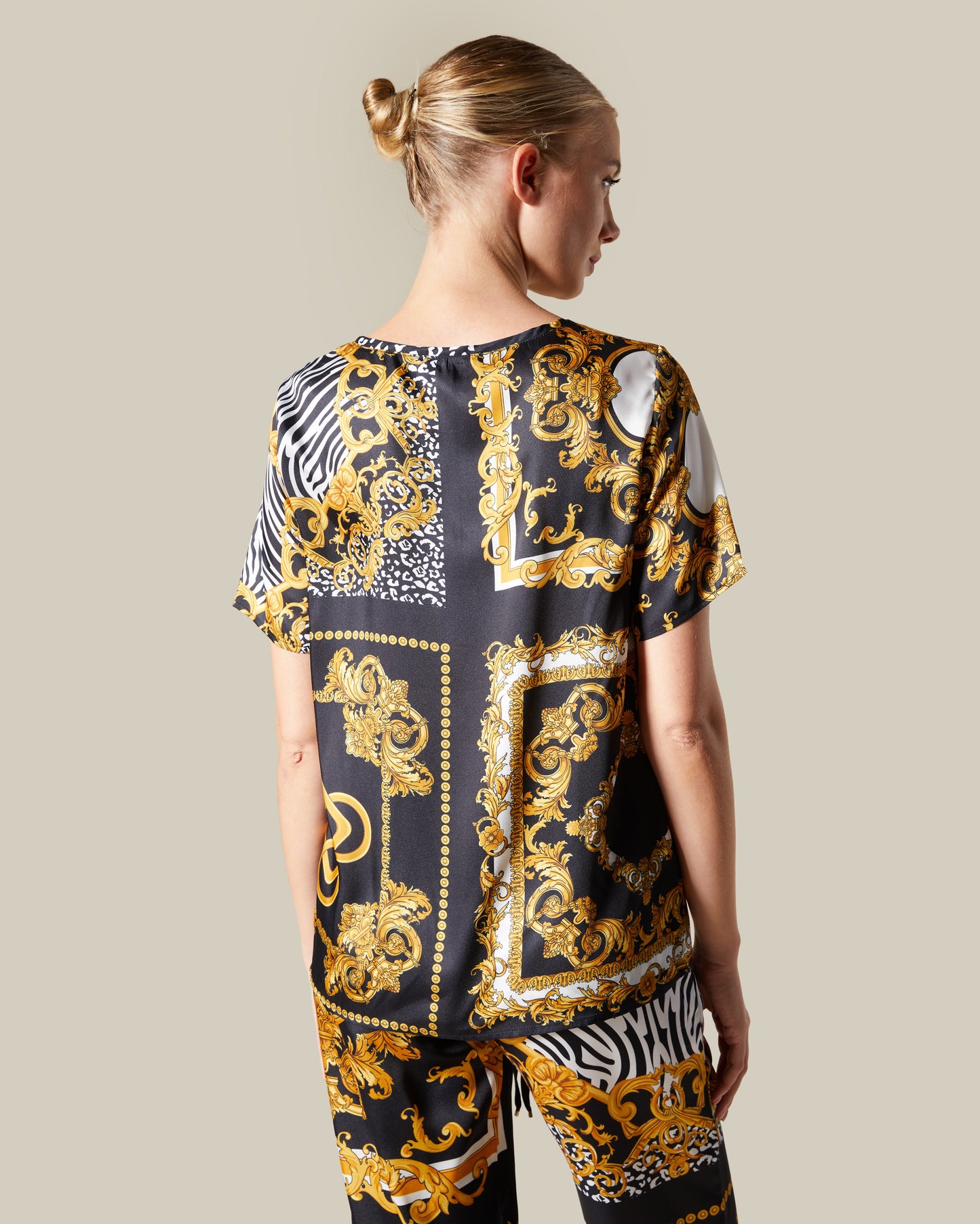 Patchwork Sheeny Top