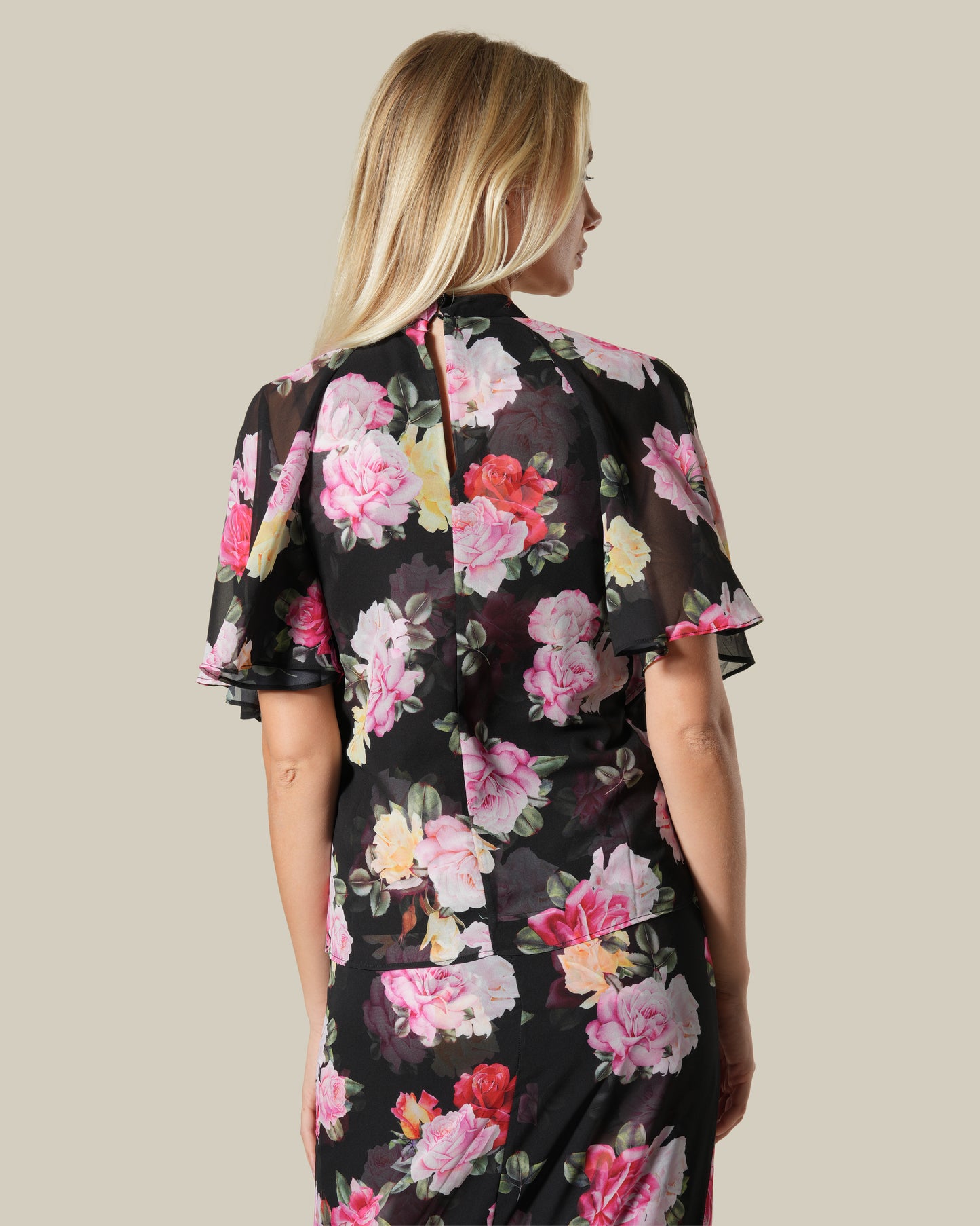Floral Sheer Effect Top