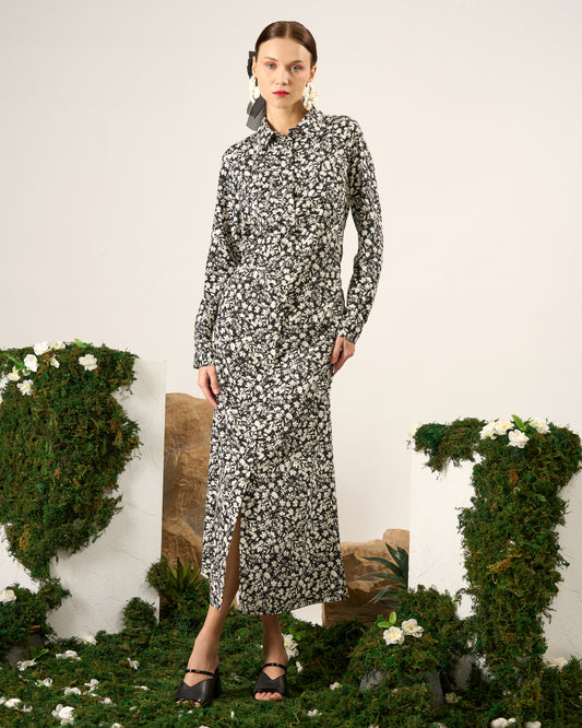Ditsy Floral Shirt Dress