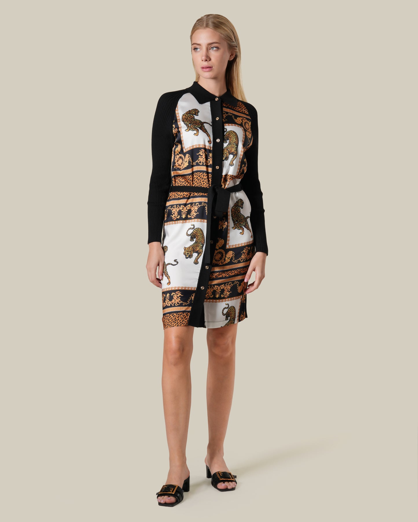 Leopard Baroque Printed Dress