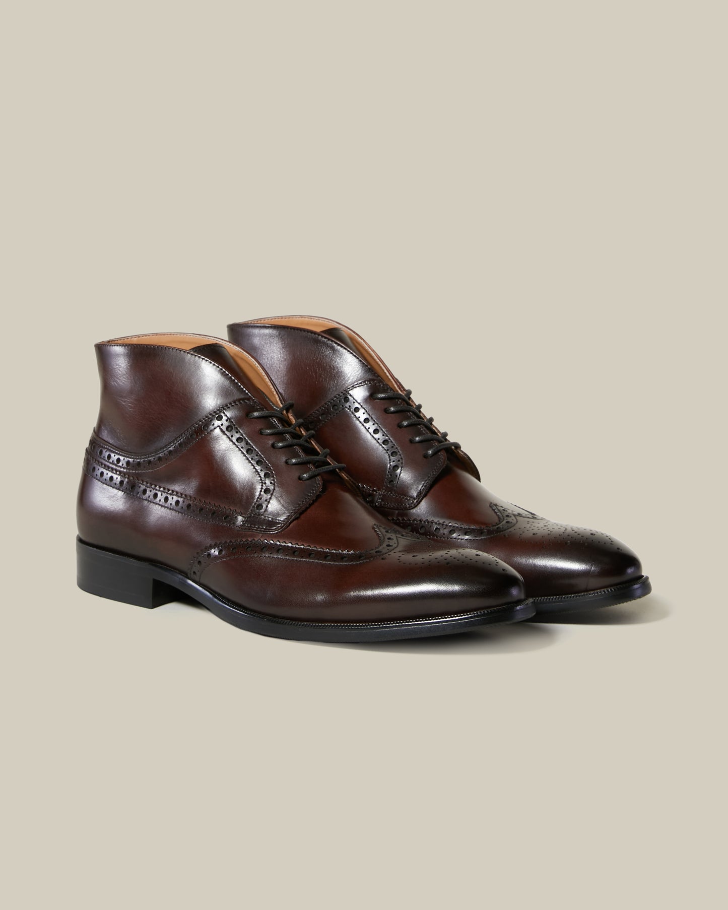 Brogue Accented Formal Boots