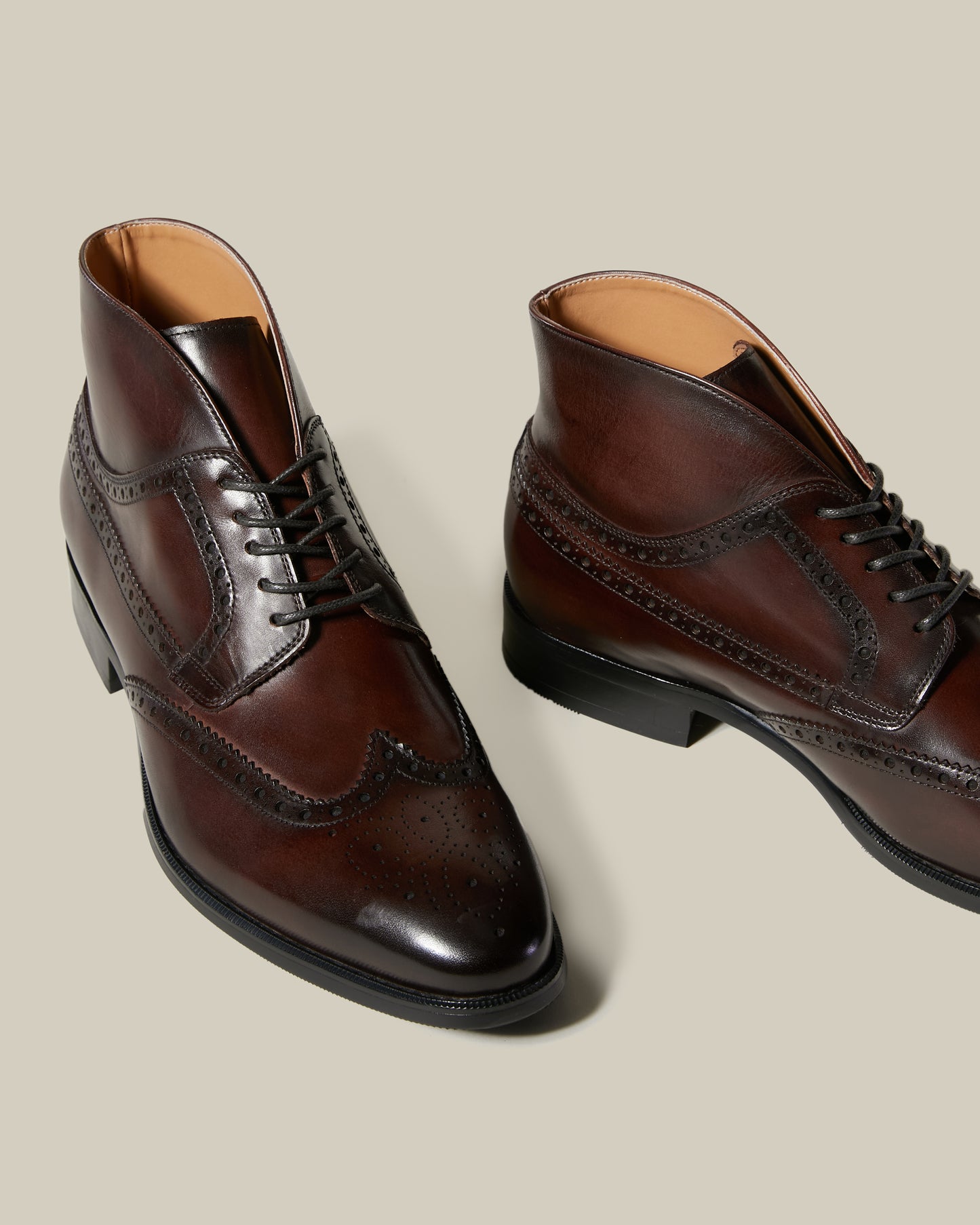 Brogue Accented Formal Boots