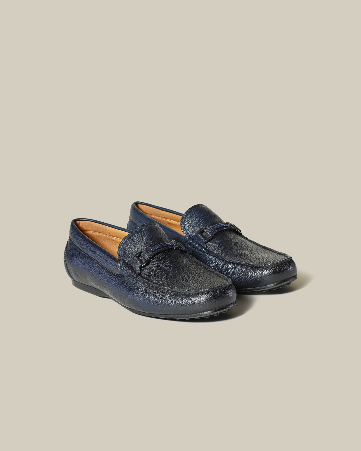 Classic Embellished Leather Moccasins