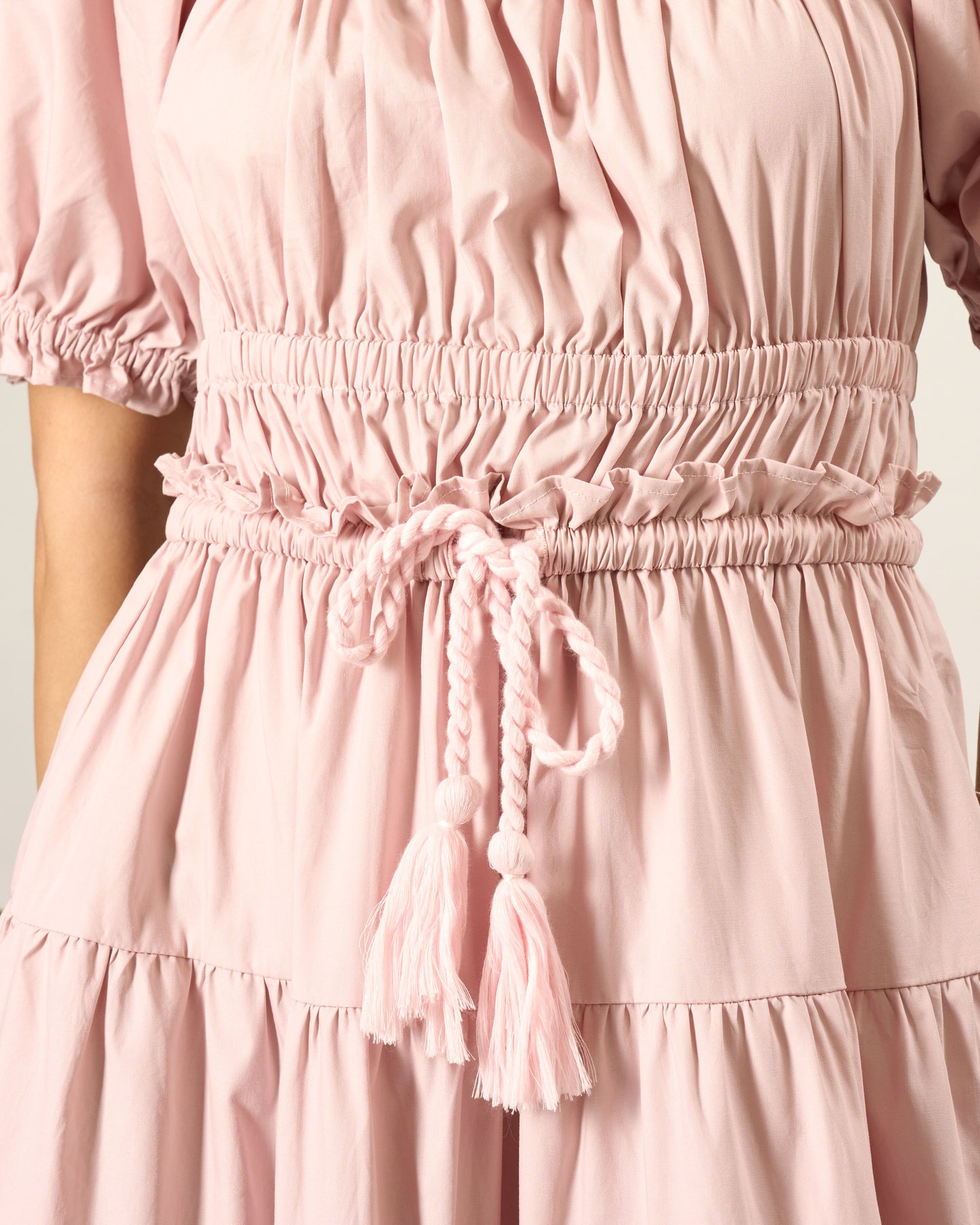 Smocked Tiered Midi Dress