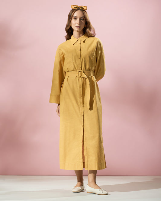 Classic Midi Shirt Dress