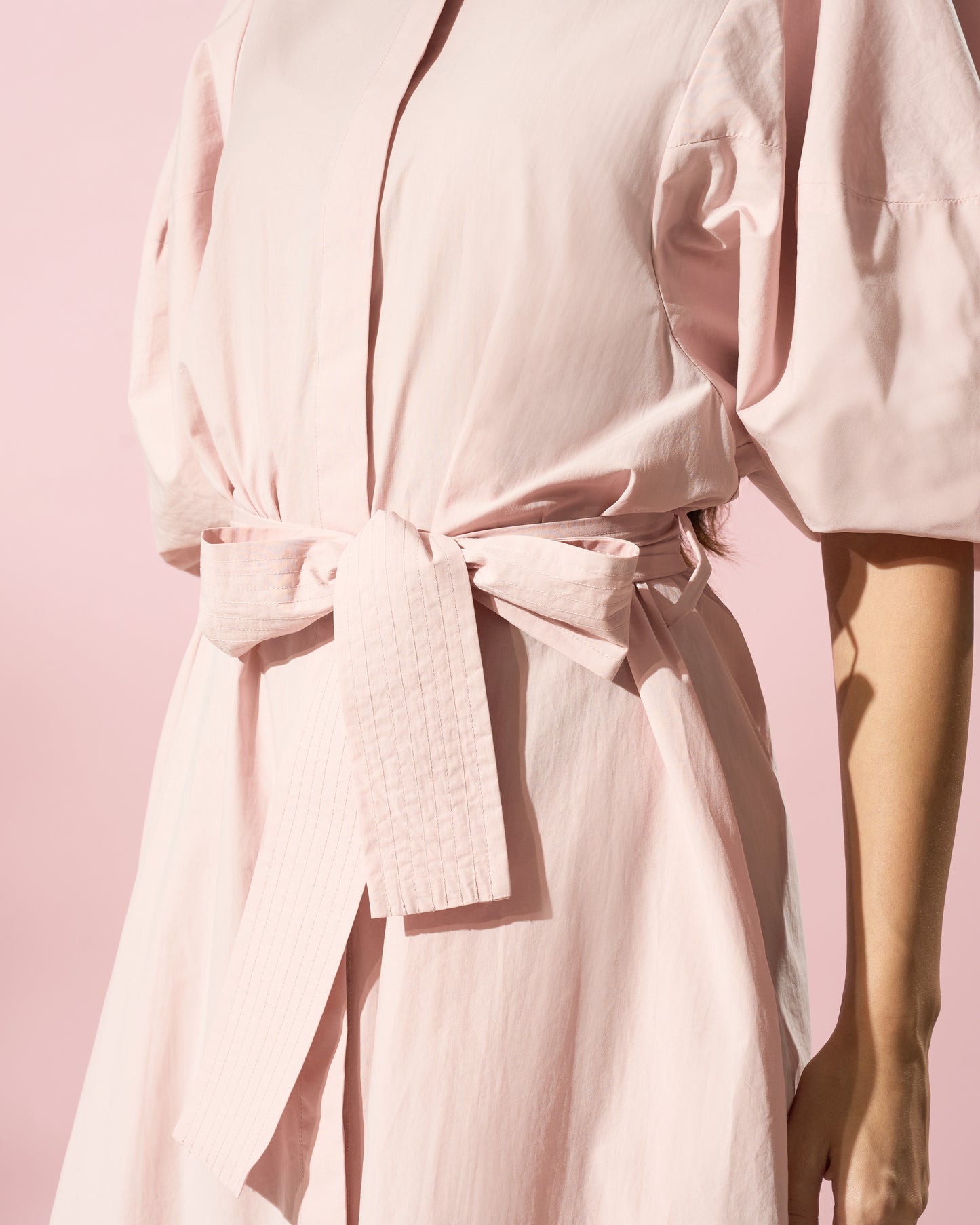 Puff Sleeves Midi Dress