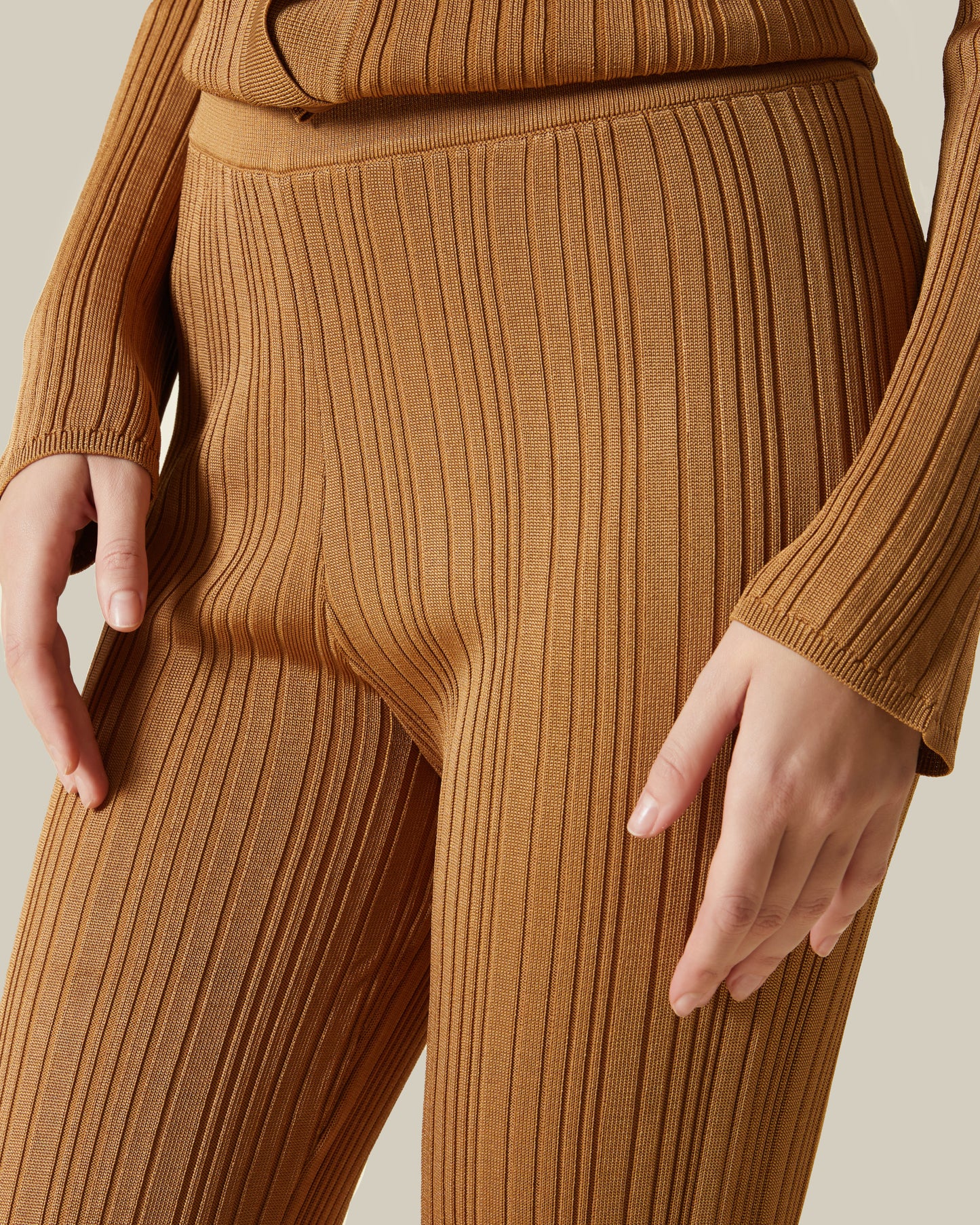 Ribbed Knitted Pants