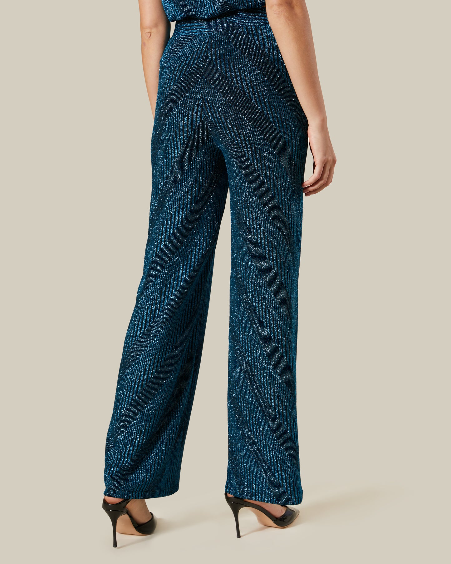 Lurex Blend Striped Pants