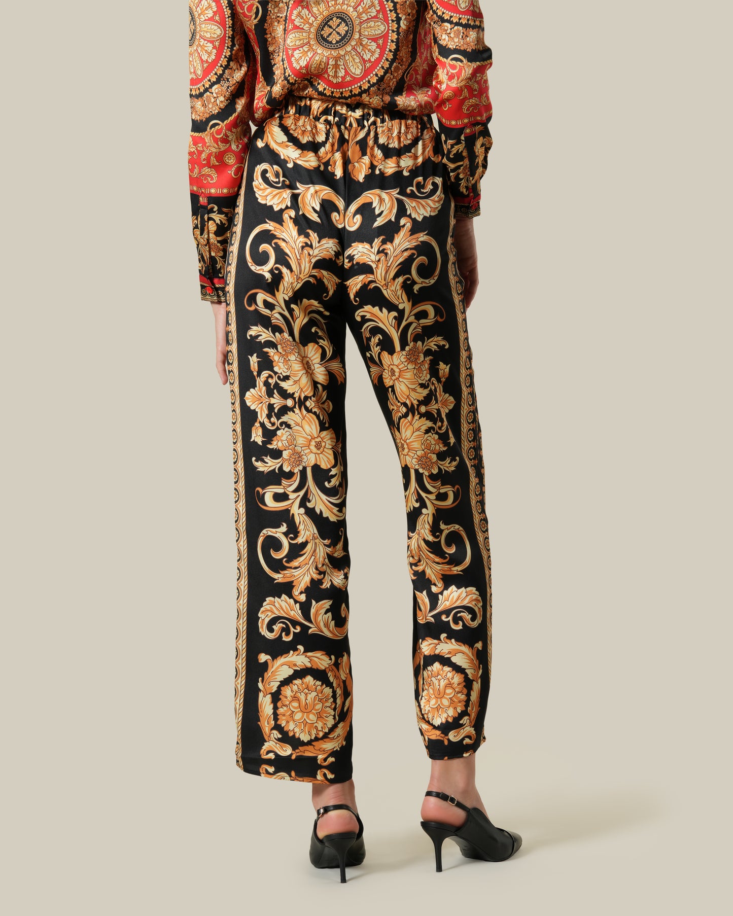 Spanish Baroque Printed Pants