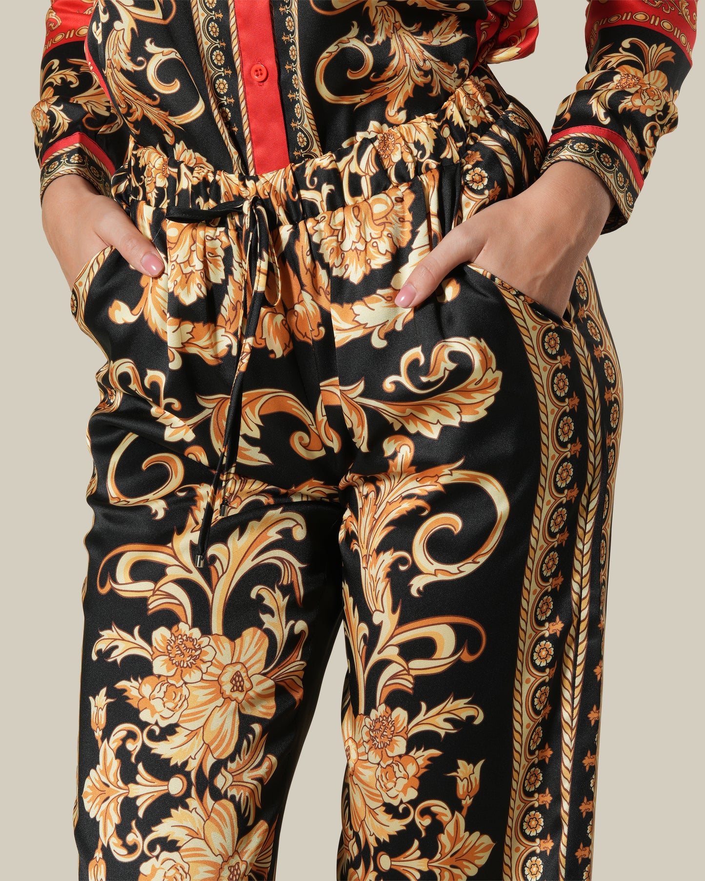 Spanish Baroque Printed Pants