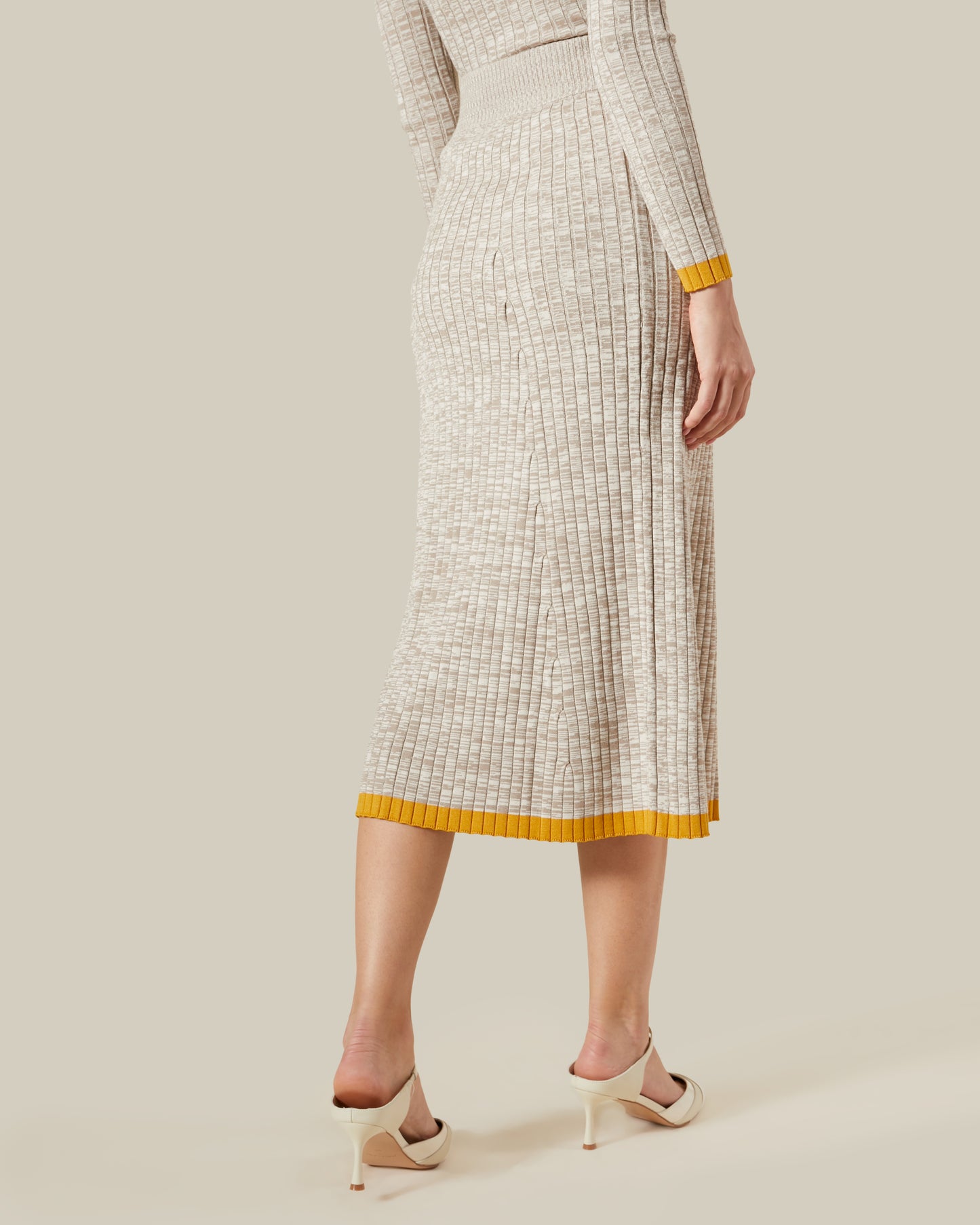 Marble Patterned Knitted Skirt