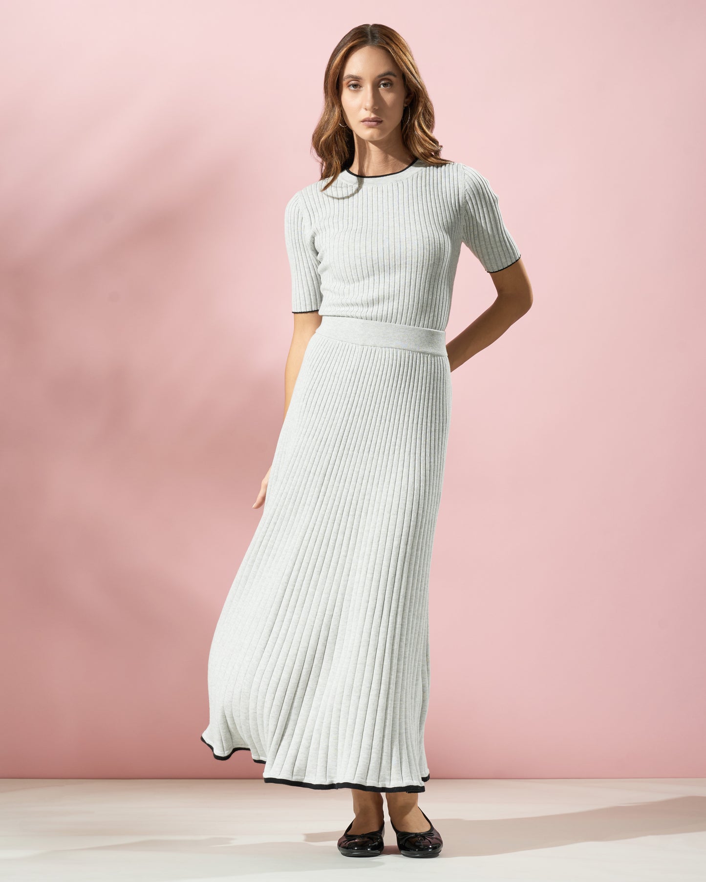 Ribbed Knit Skirt
