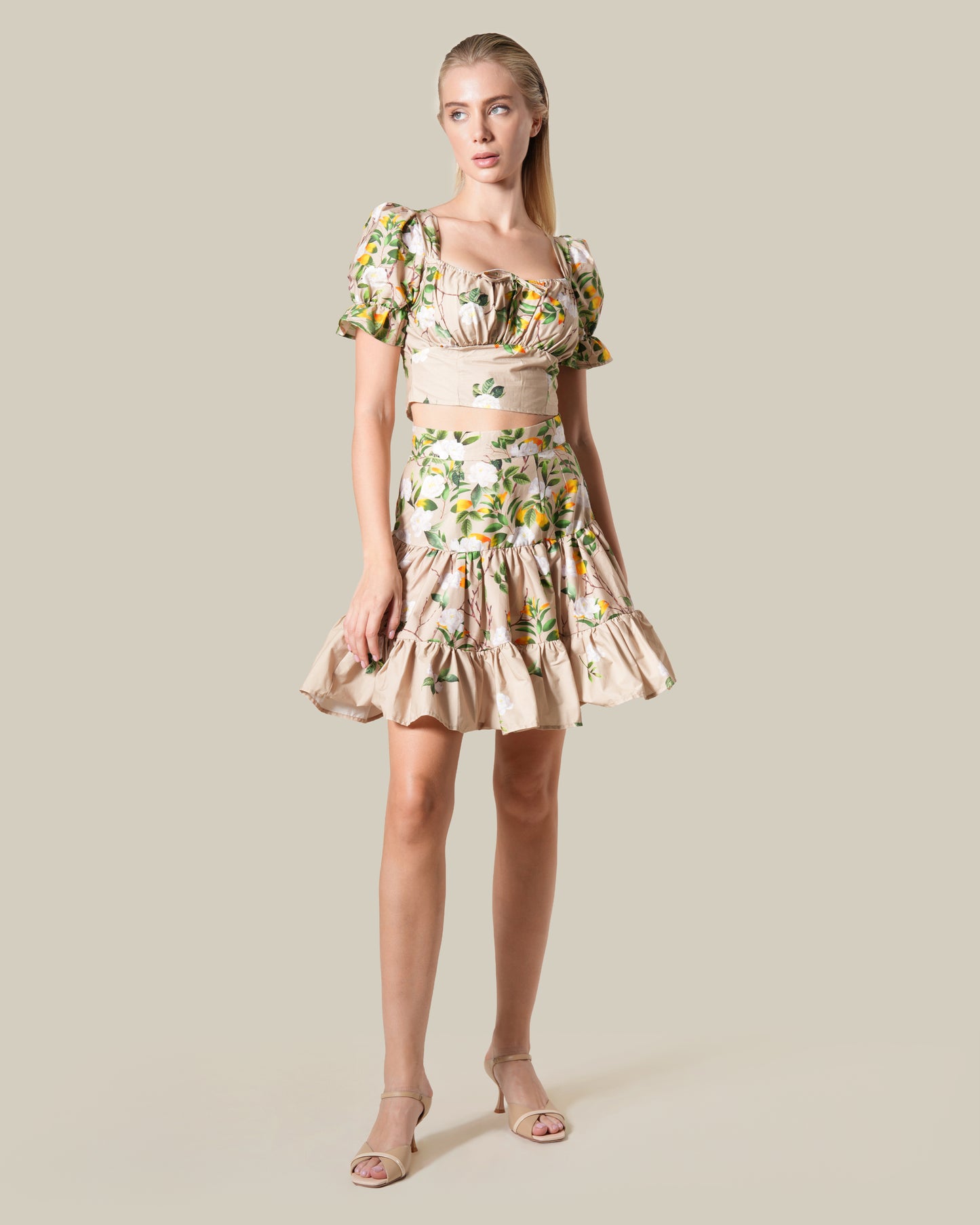 Tiered Mini Skirt