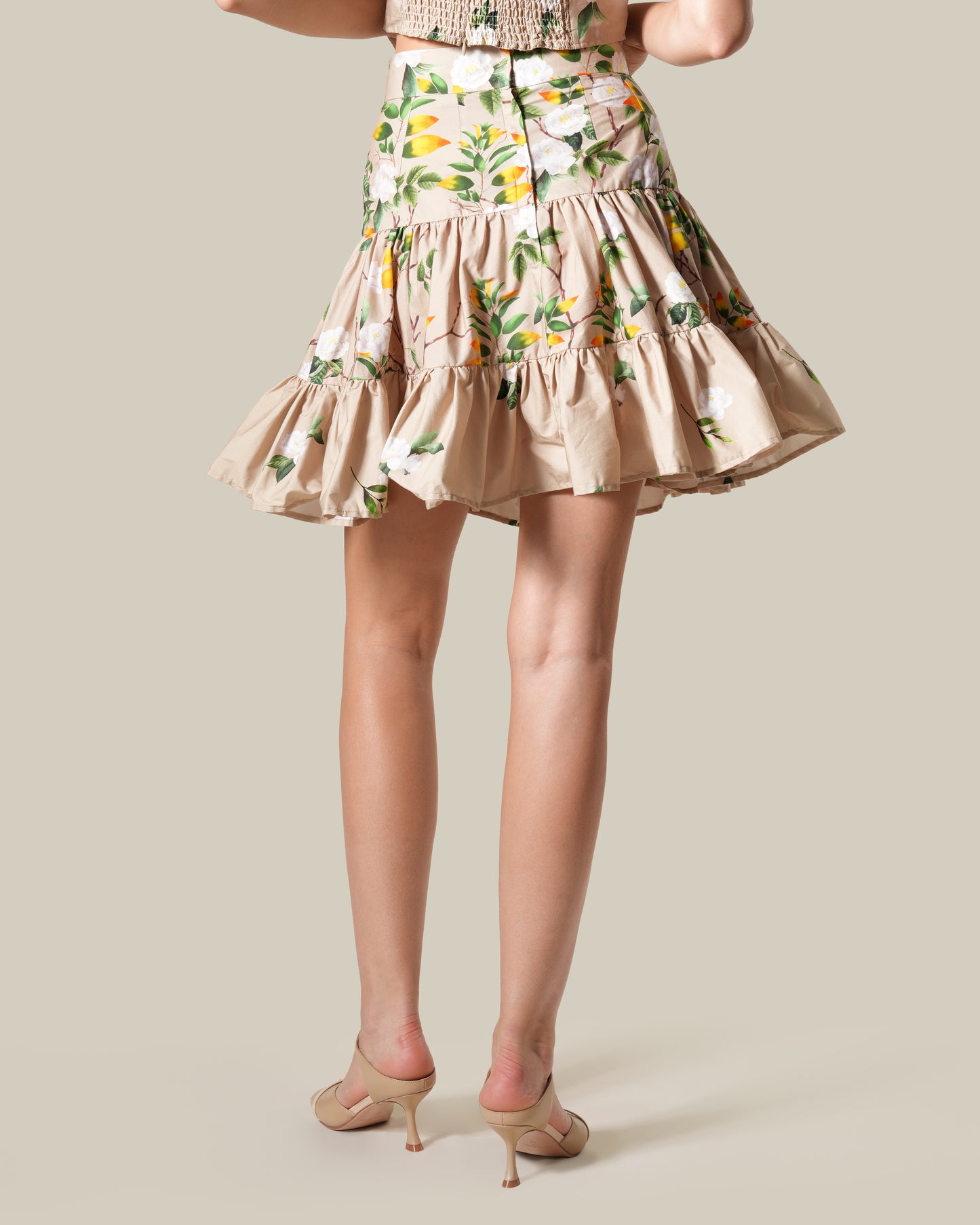 Tiered Mini Skirt