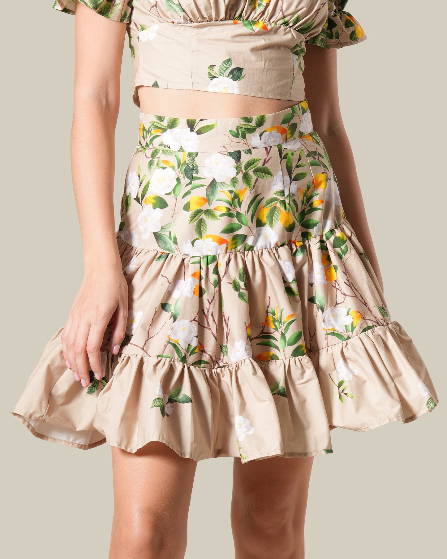 Tiered Mini Skirt