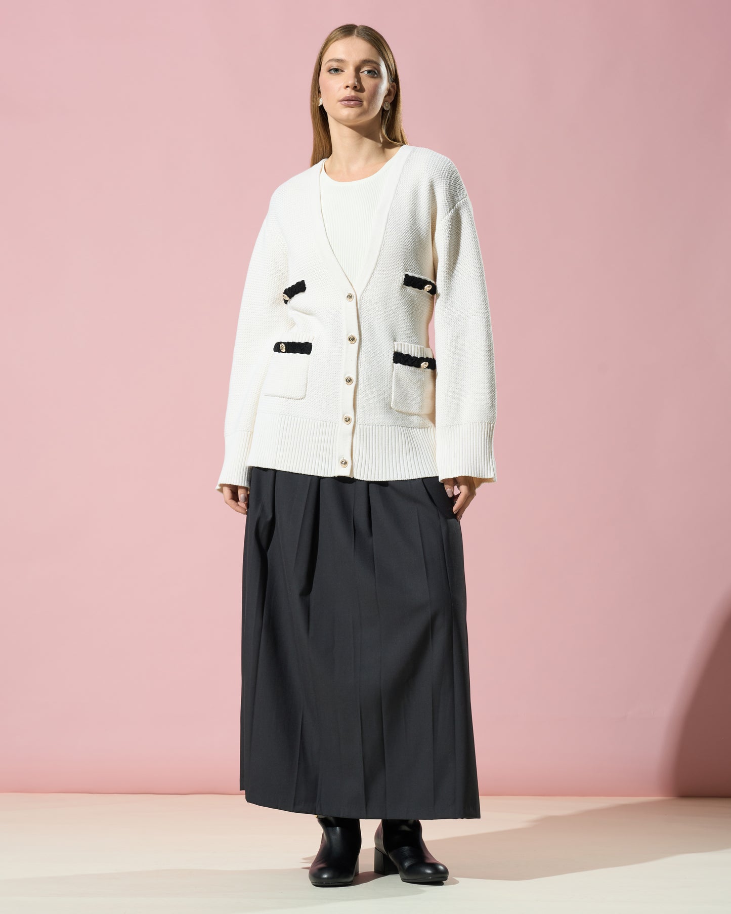 Textured Knit Cardigan