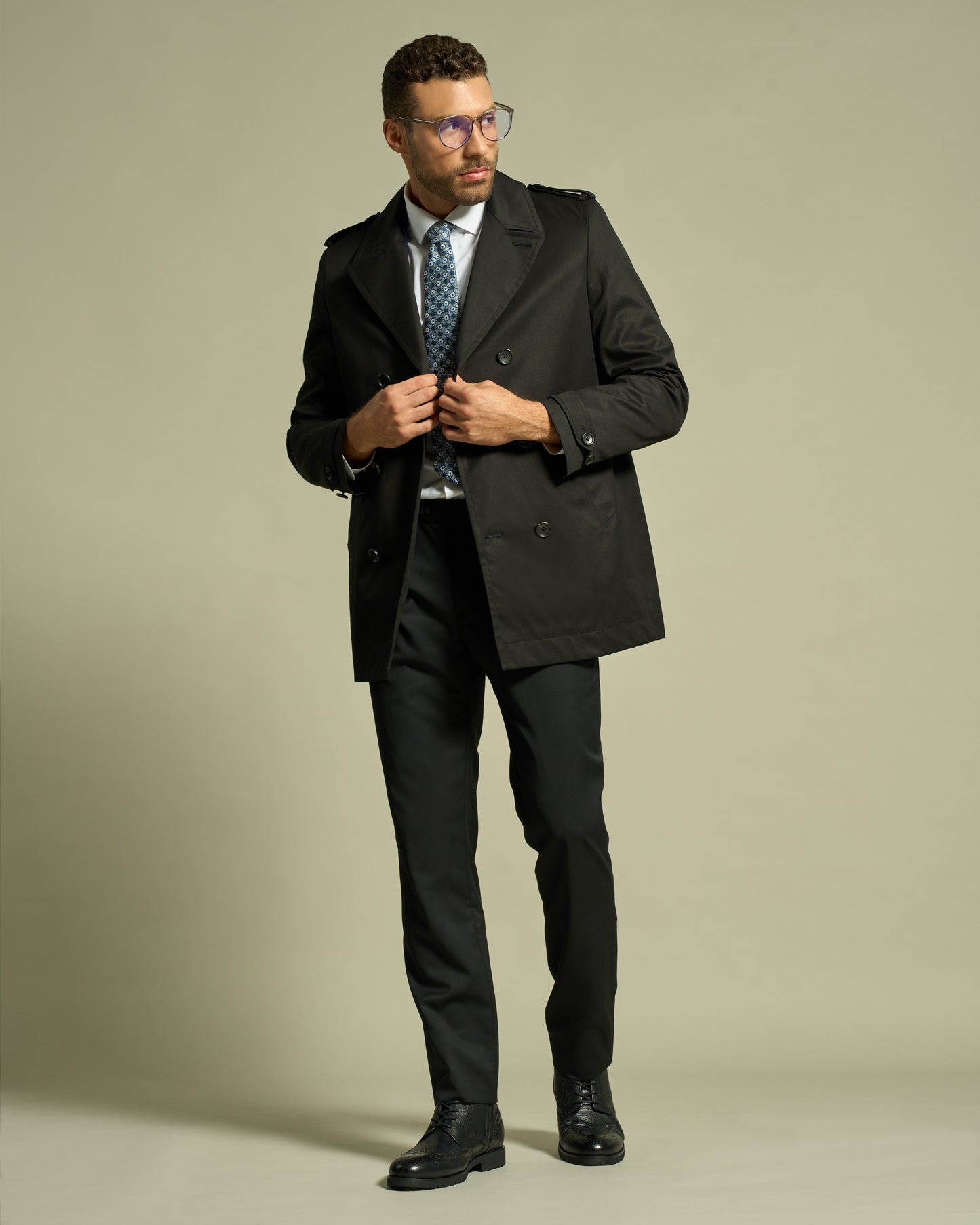 Monochrome Short Coat