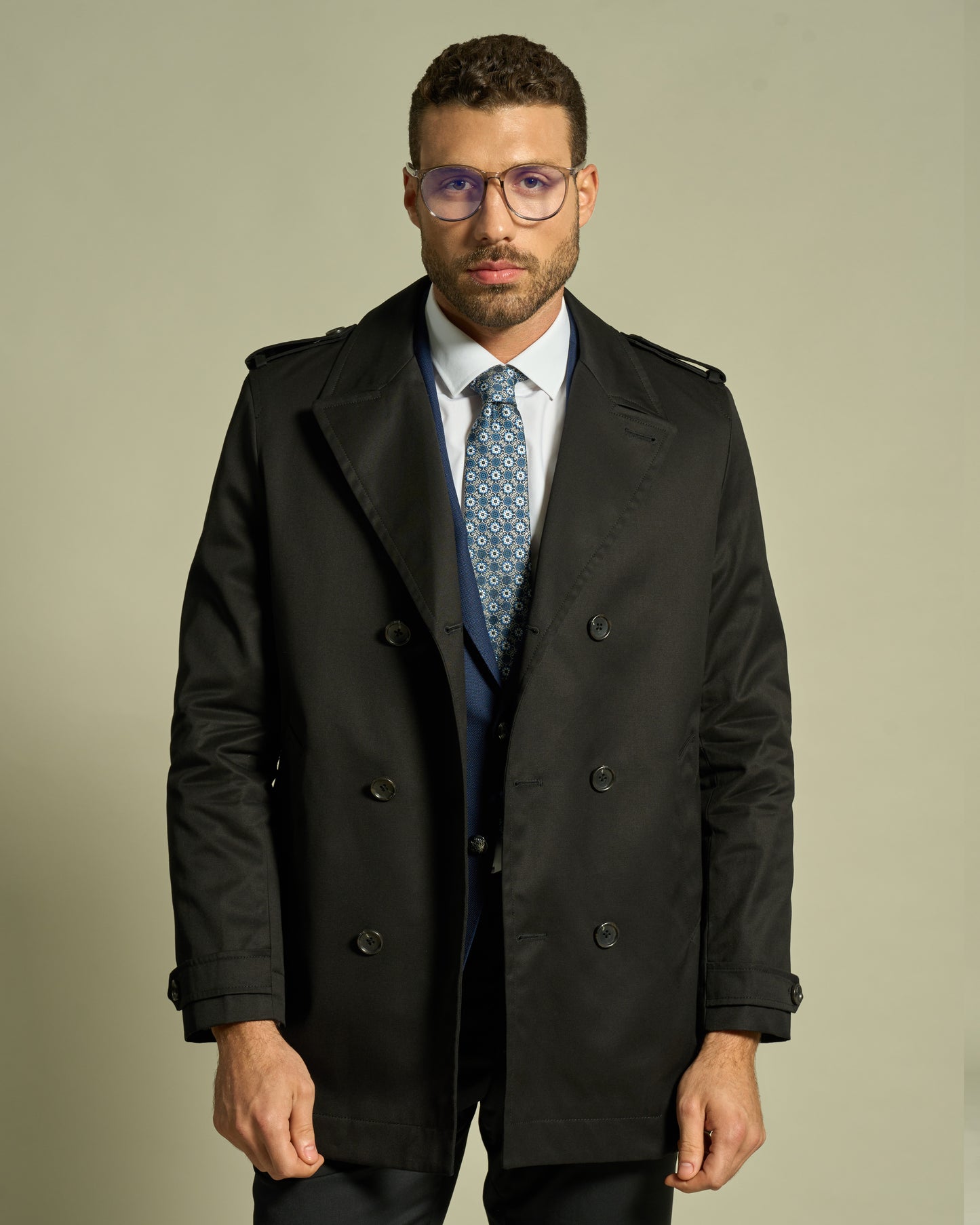 Monochrome Short Coat