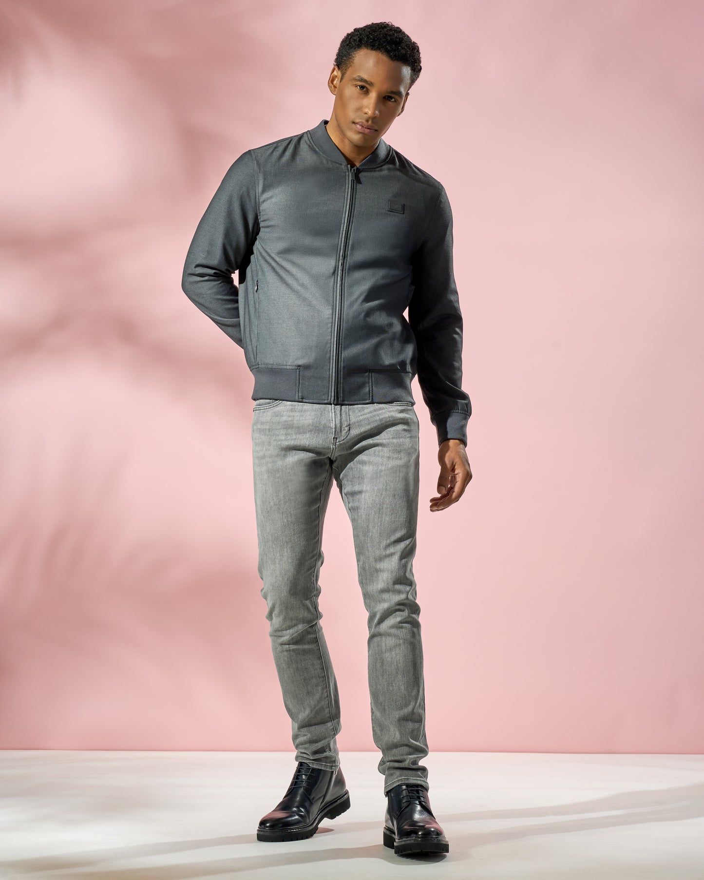 Zip-Up Bomber Jacket