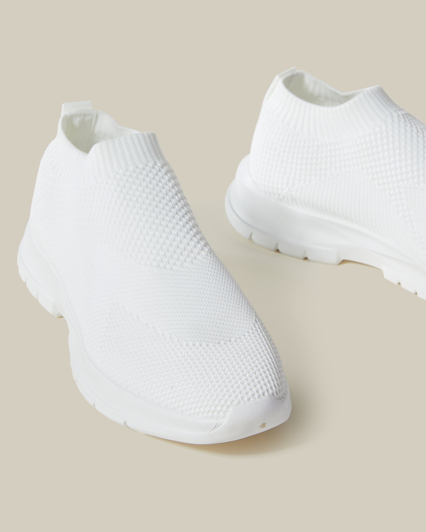 Solid Tone Socklike Trainers