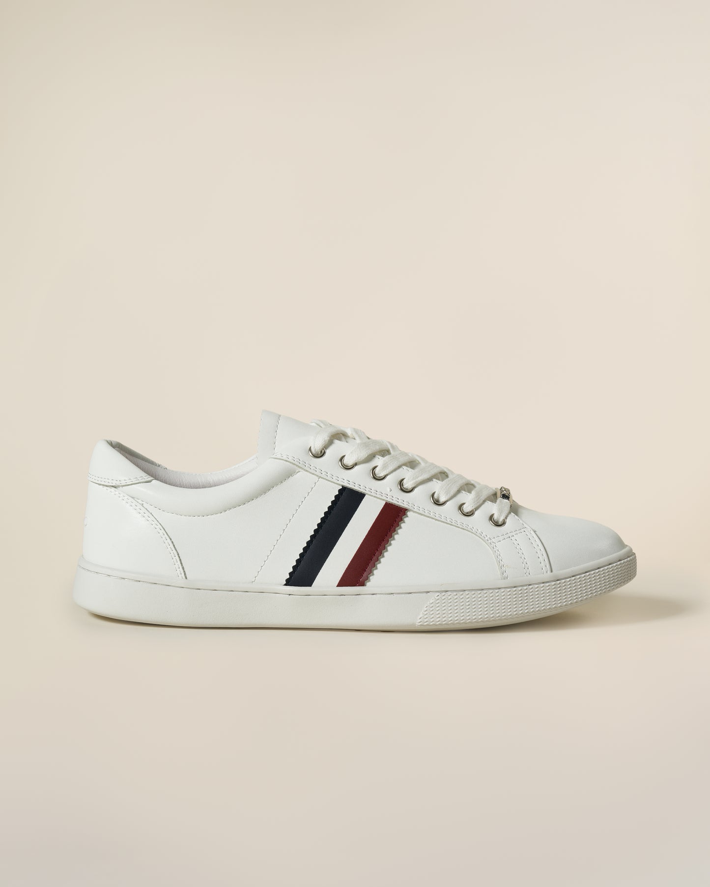 Striped Leather Sneakers