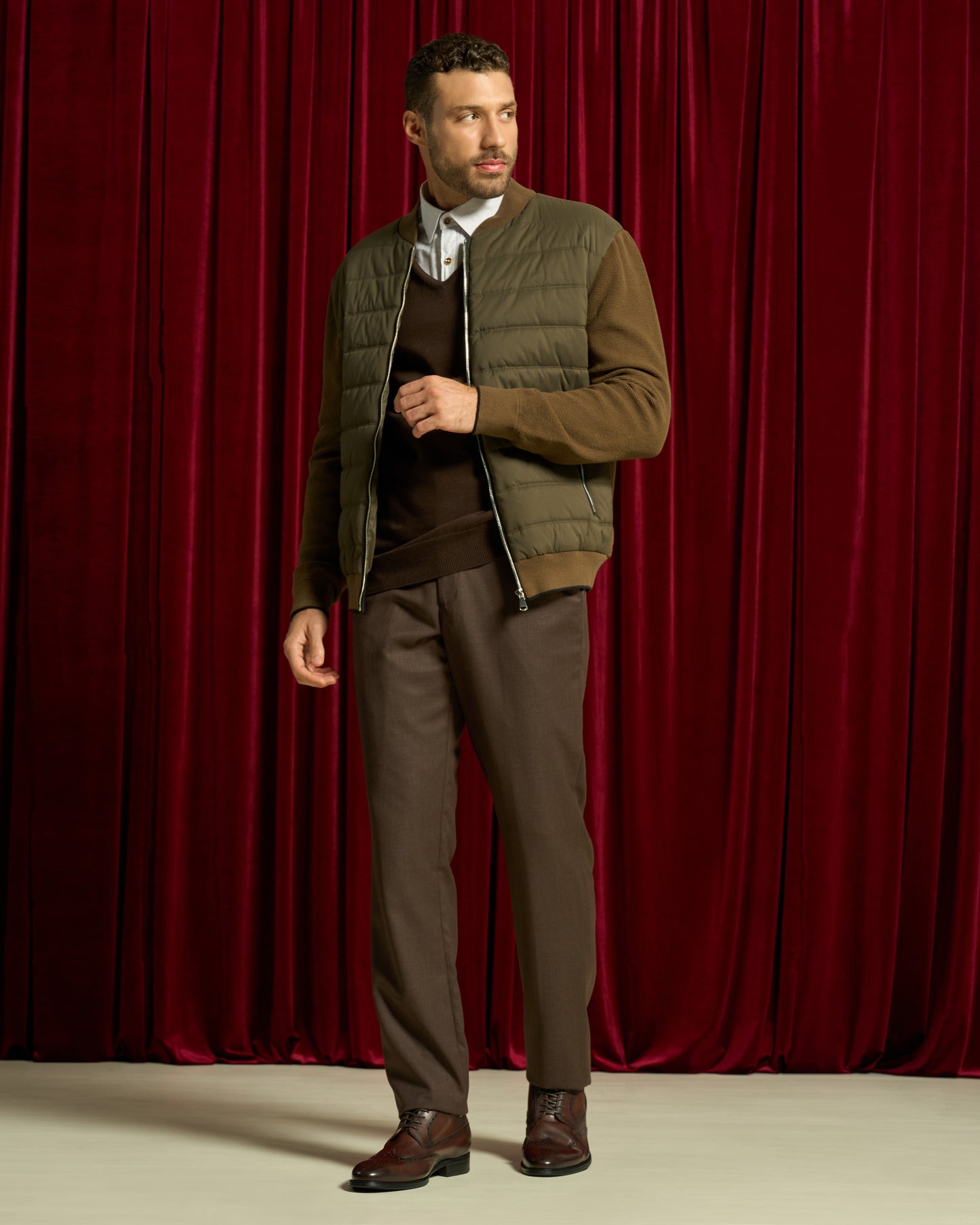 Monochrome Regular Fit Trousers