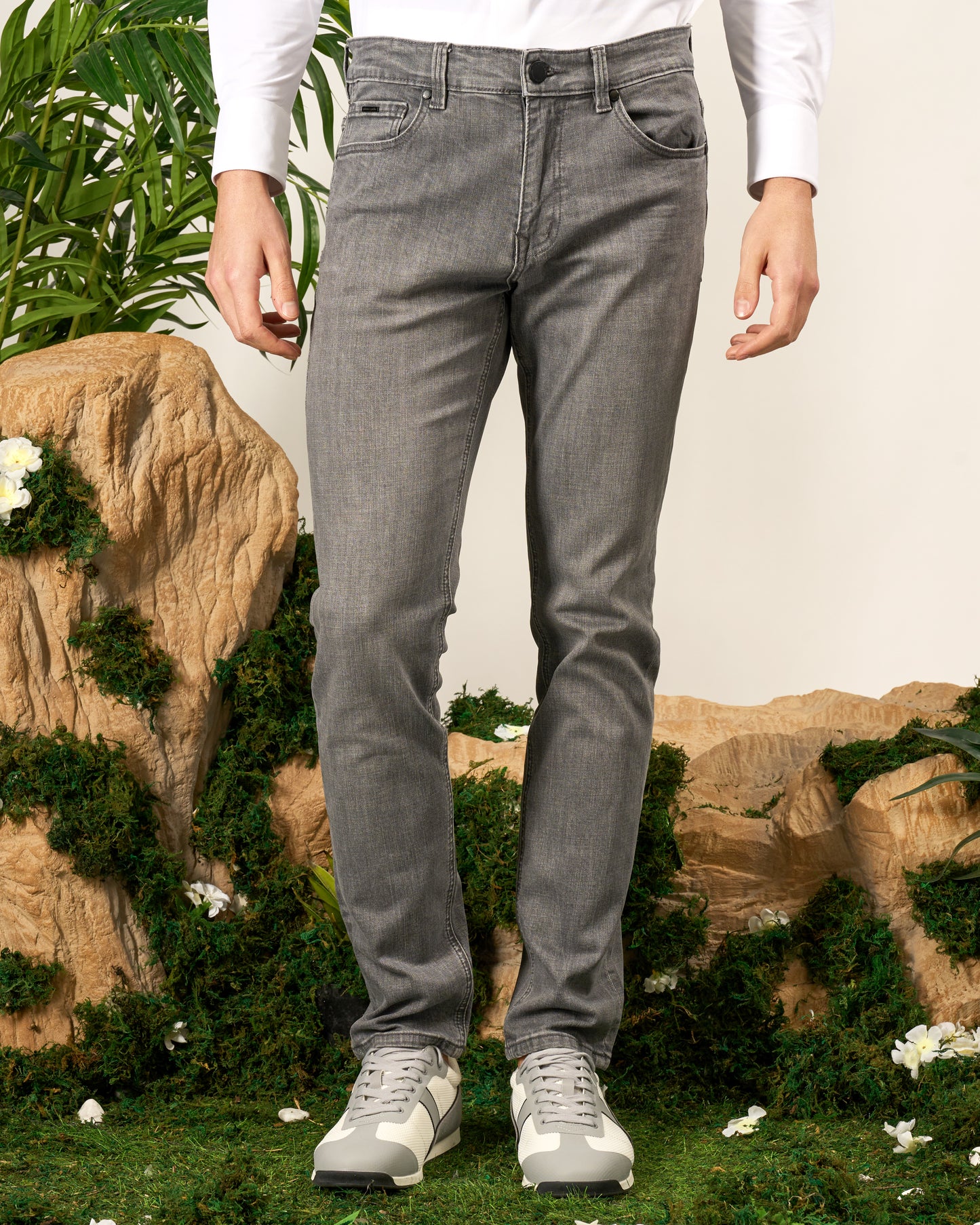 Regular Fit Stretch Denim Jeans