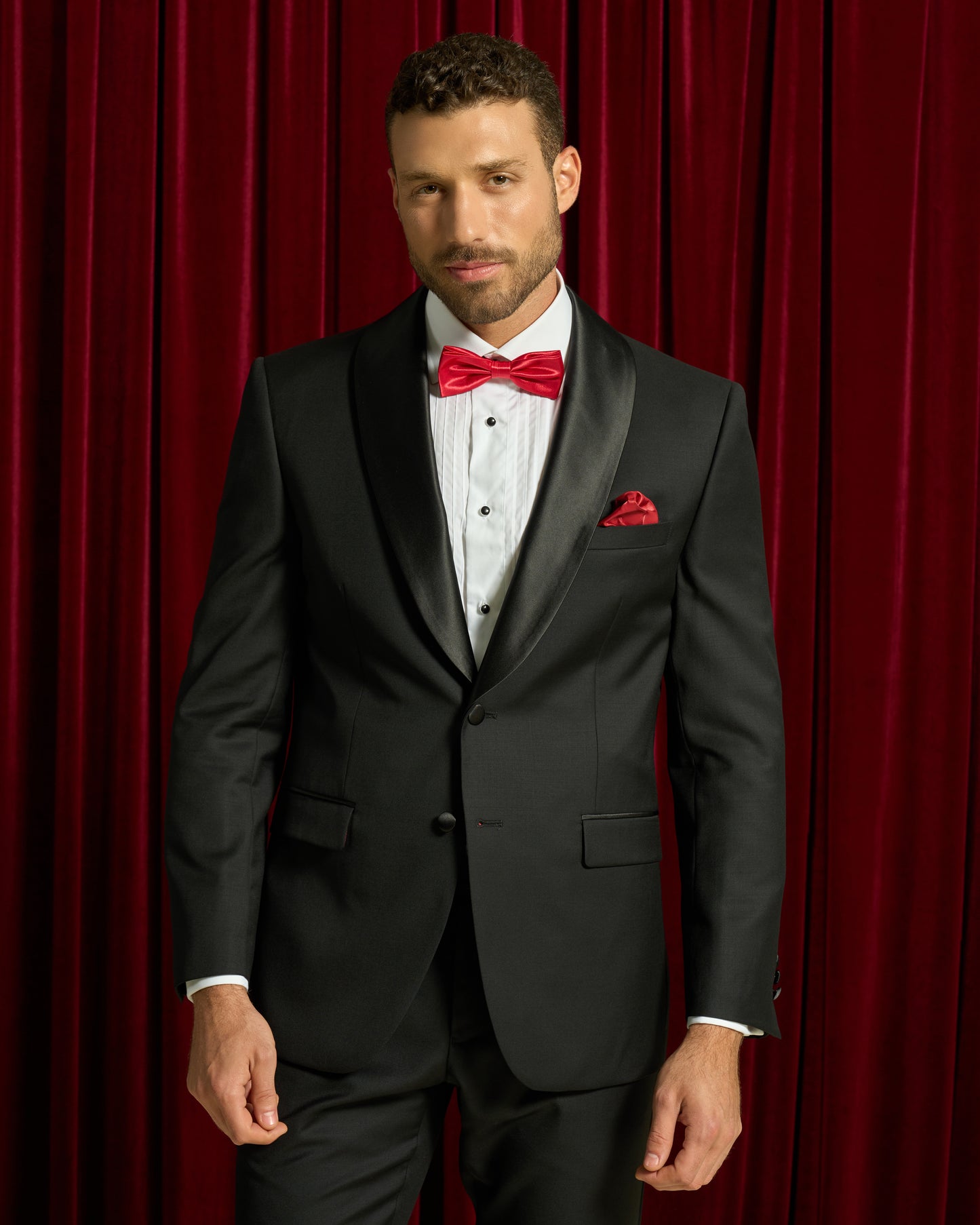 Monochrome Tuxedo Suit Jacket